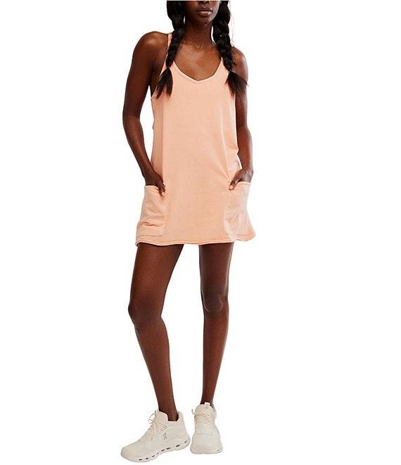 Free People FP Movement Hot Shot Scoop Neck Sleeveless Patch Pocket Mini Dress Product Image