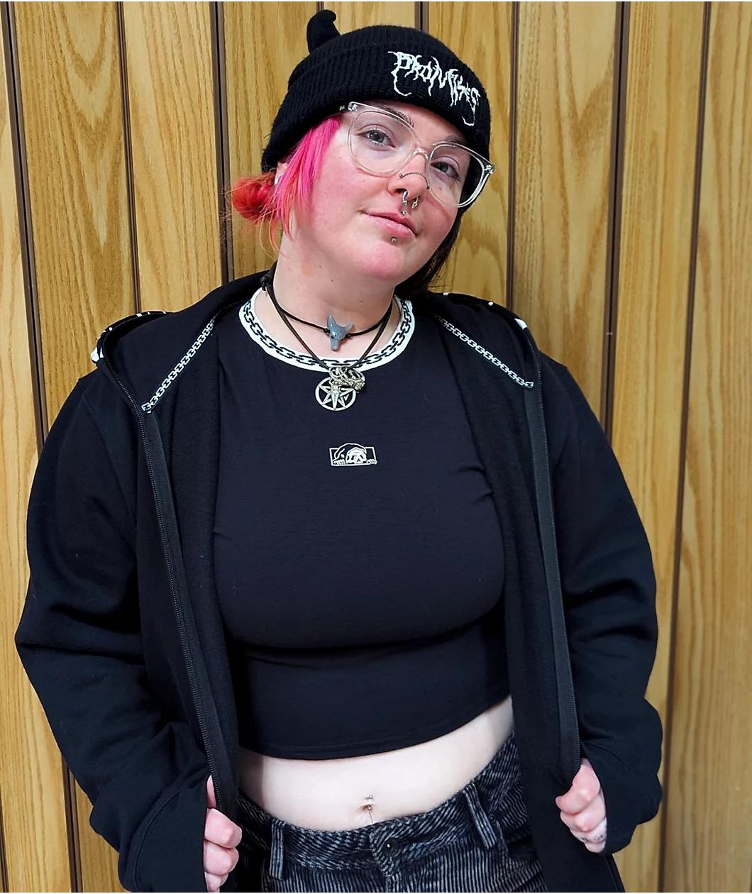 Lurking Class by Sketchy Tank Chains Black Skimmer T-Shirt Product Image