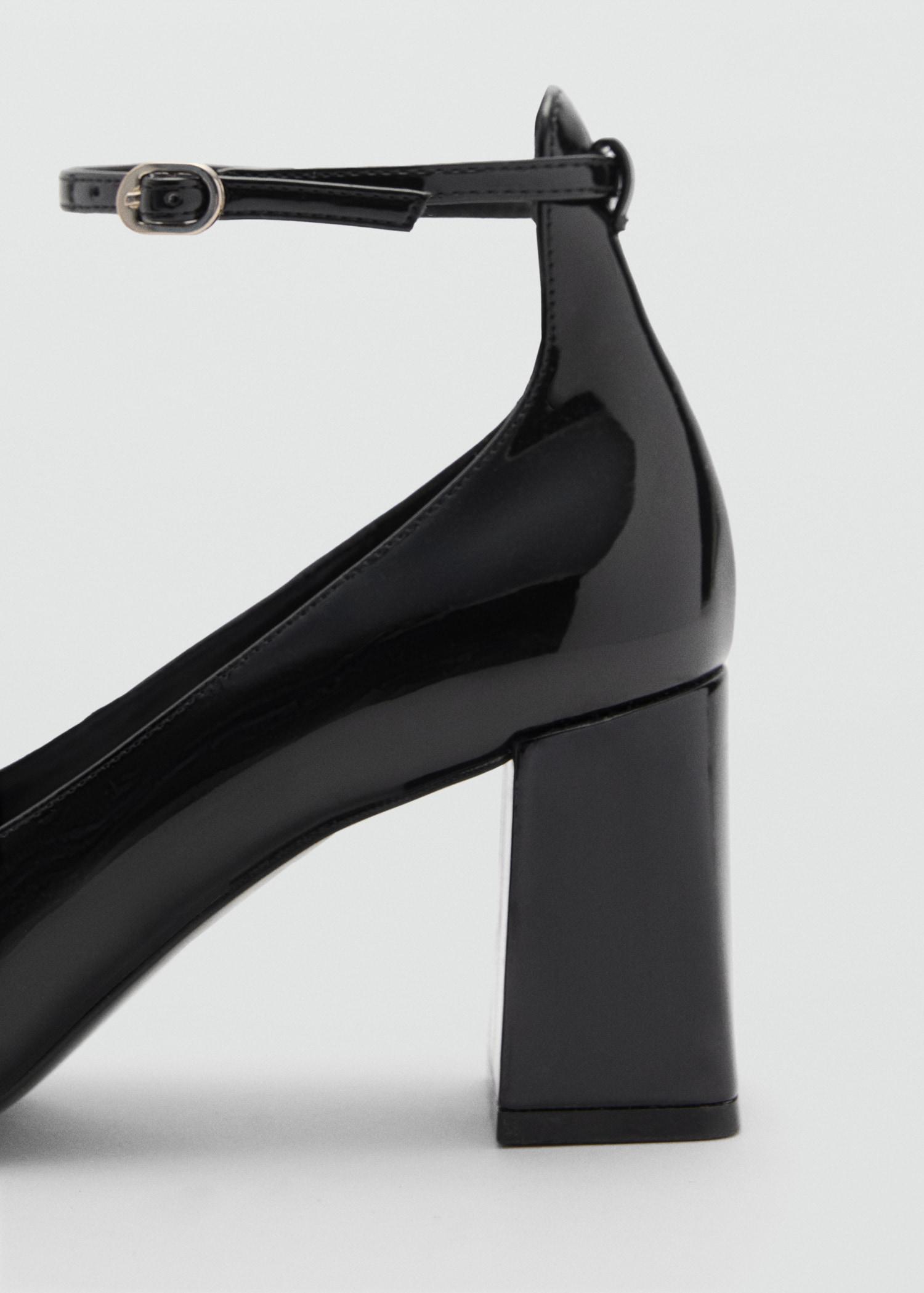 Patent leather-effect heeled shoes - Women | MANGO USA Product Image