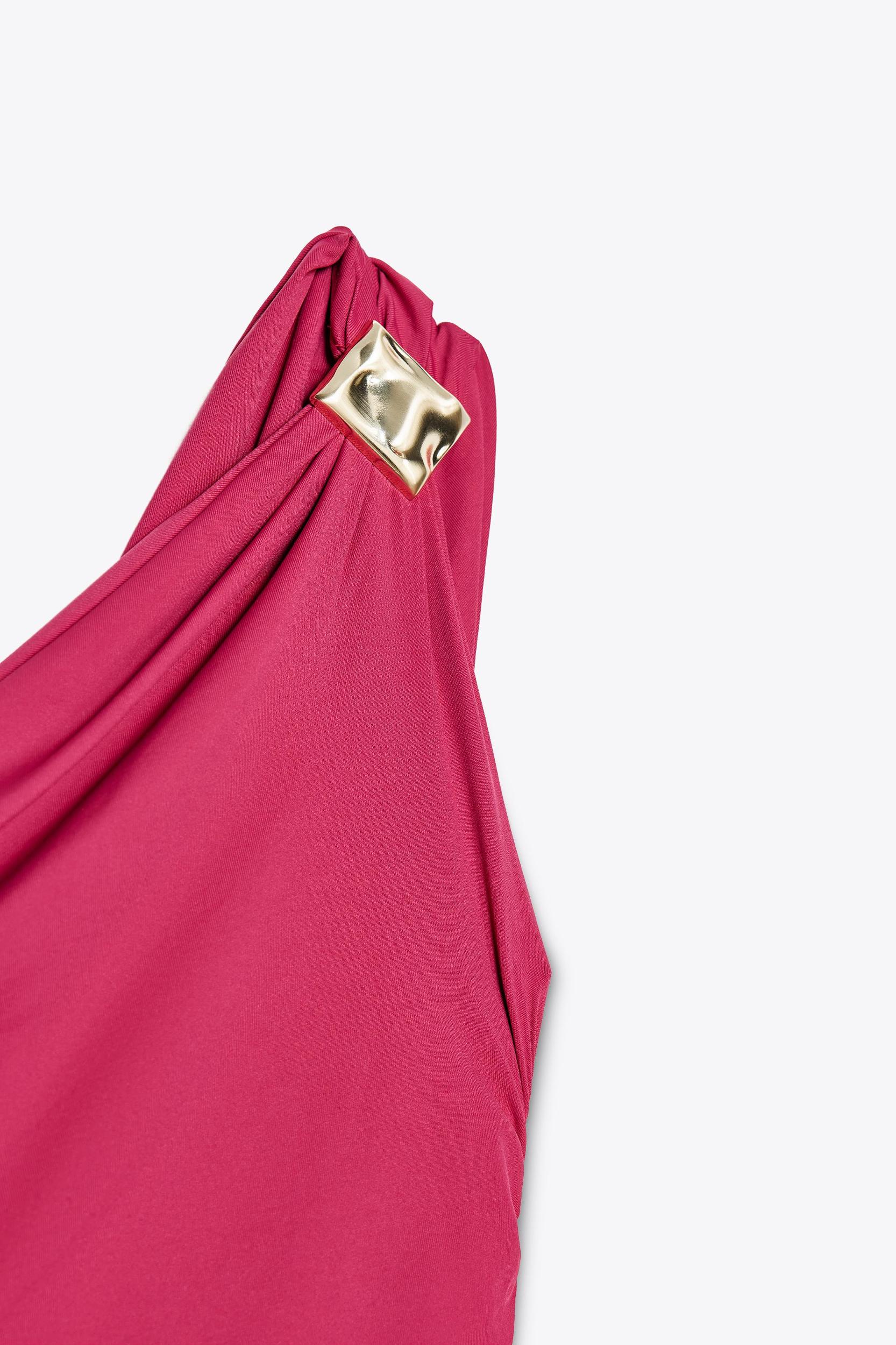 ASYMMETRIC DRAPED DRESS Product Image