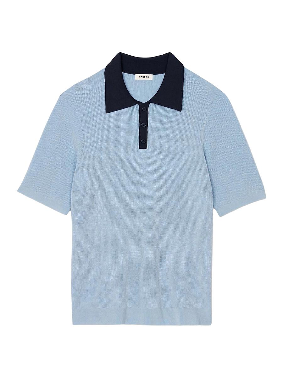 Mens Two-Tone Polo Shirt Product Image