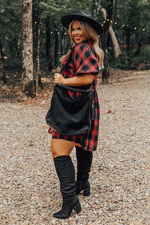 The Raleigh Sherpa Tote In Black Product Image