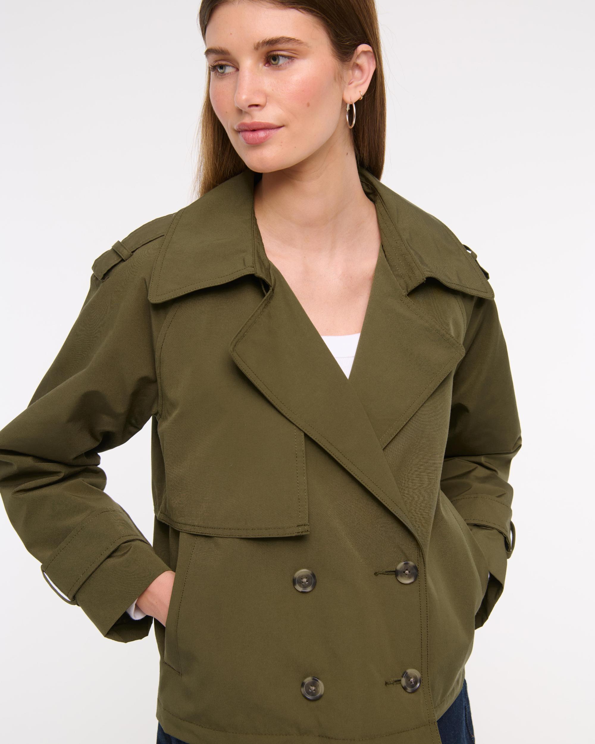 Relaxed Short Trench Coat Product Image