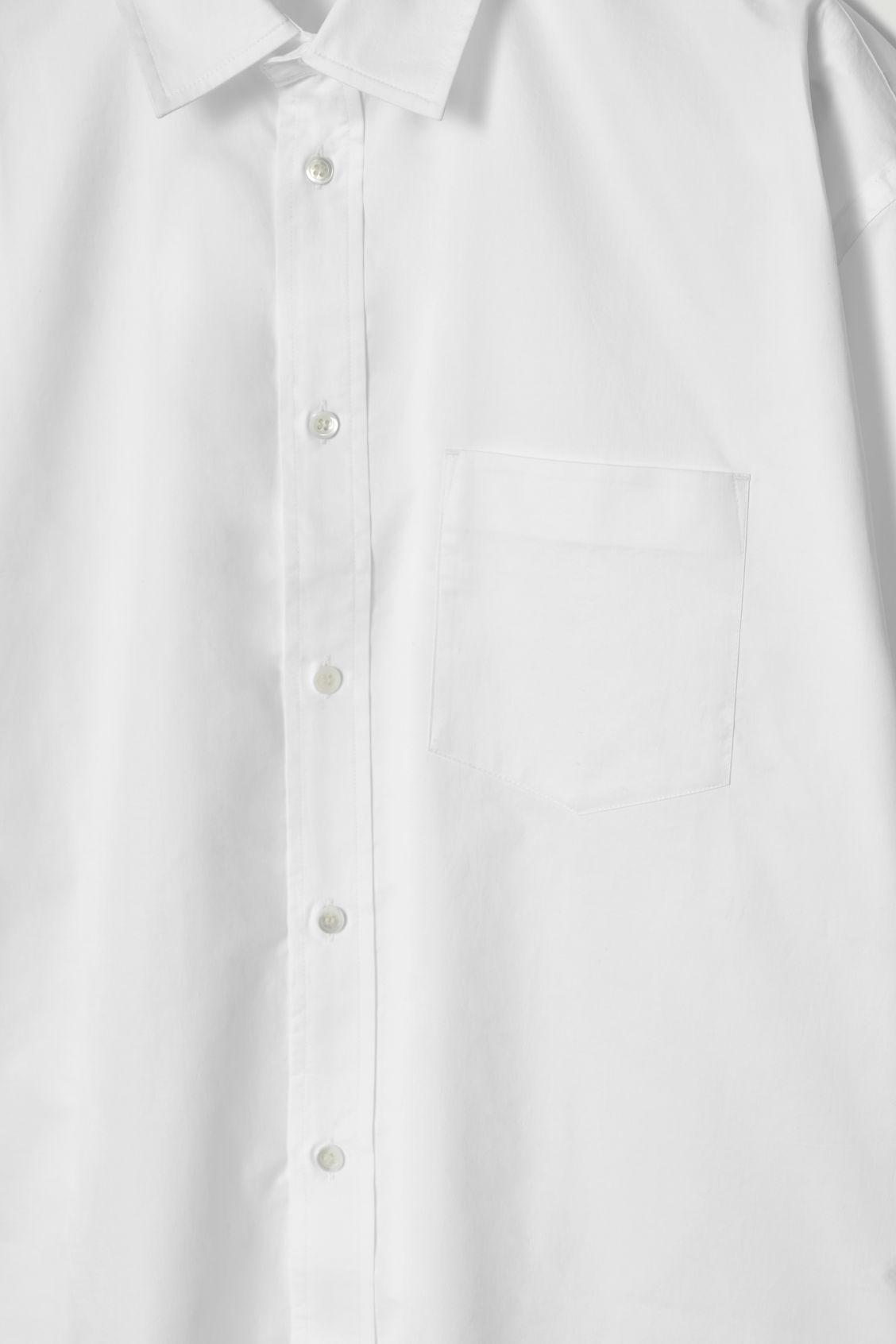 WIDE OVERSIZED COTTON OXFORD SHIRT Product Image