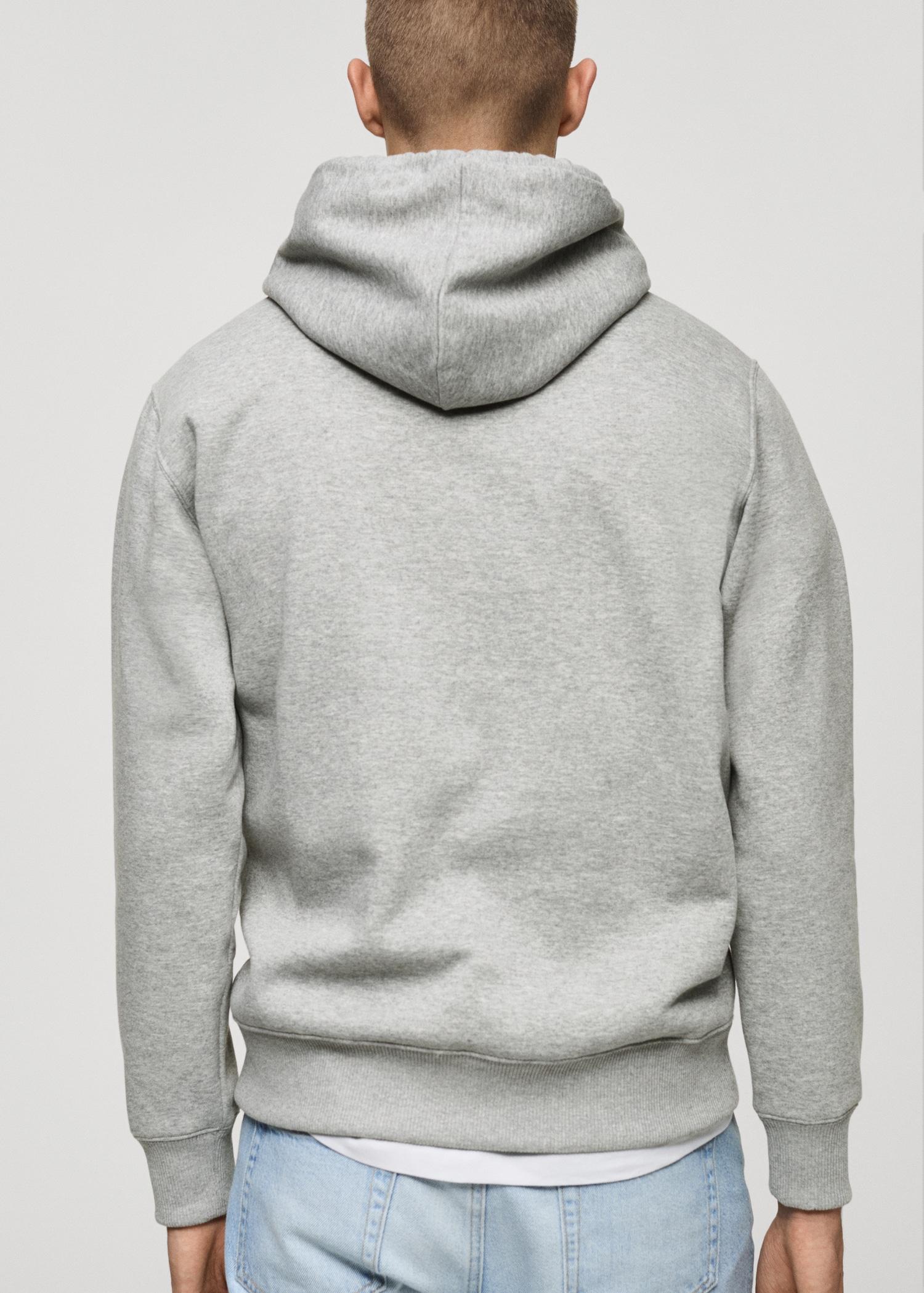 Graphic hooded sweatshirt - Men | MANGO USA Product Image
