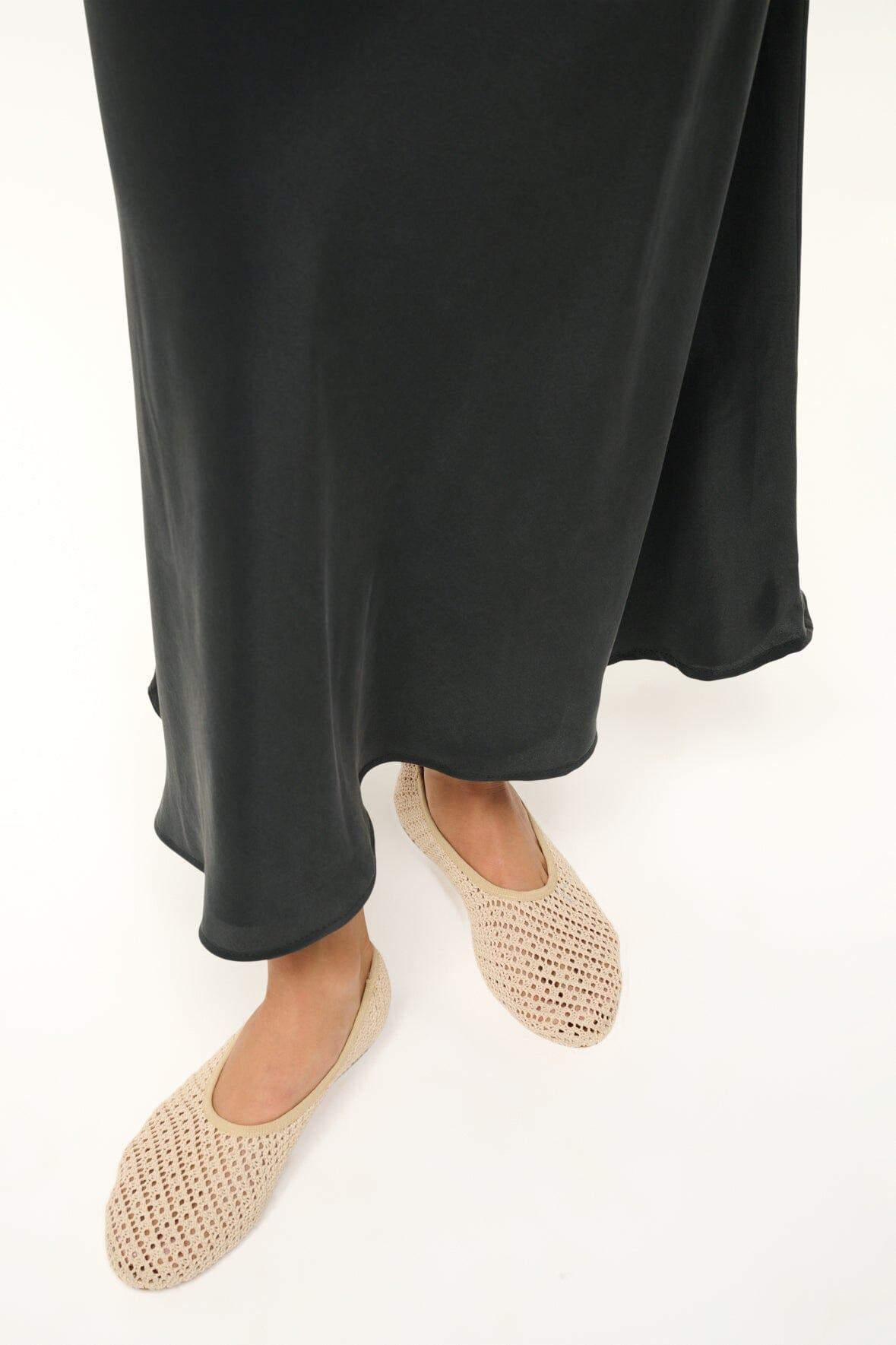 ALBA BALLET FLAT | CREAM CROCHET Product Image