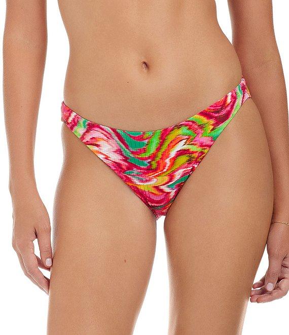 Sanctuary Reading Between The Lines Printed Cinched Back Hipster Swim Bottom Product Image