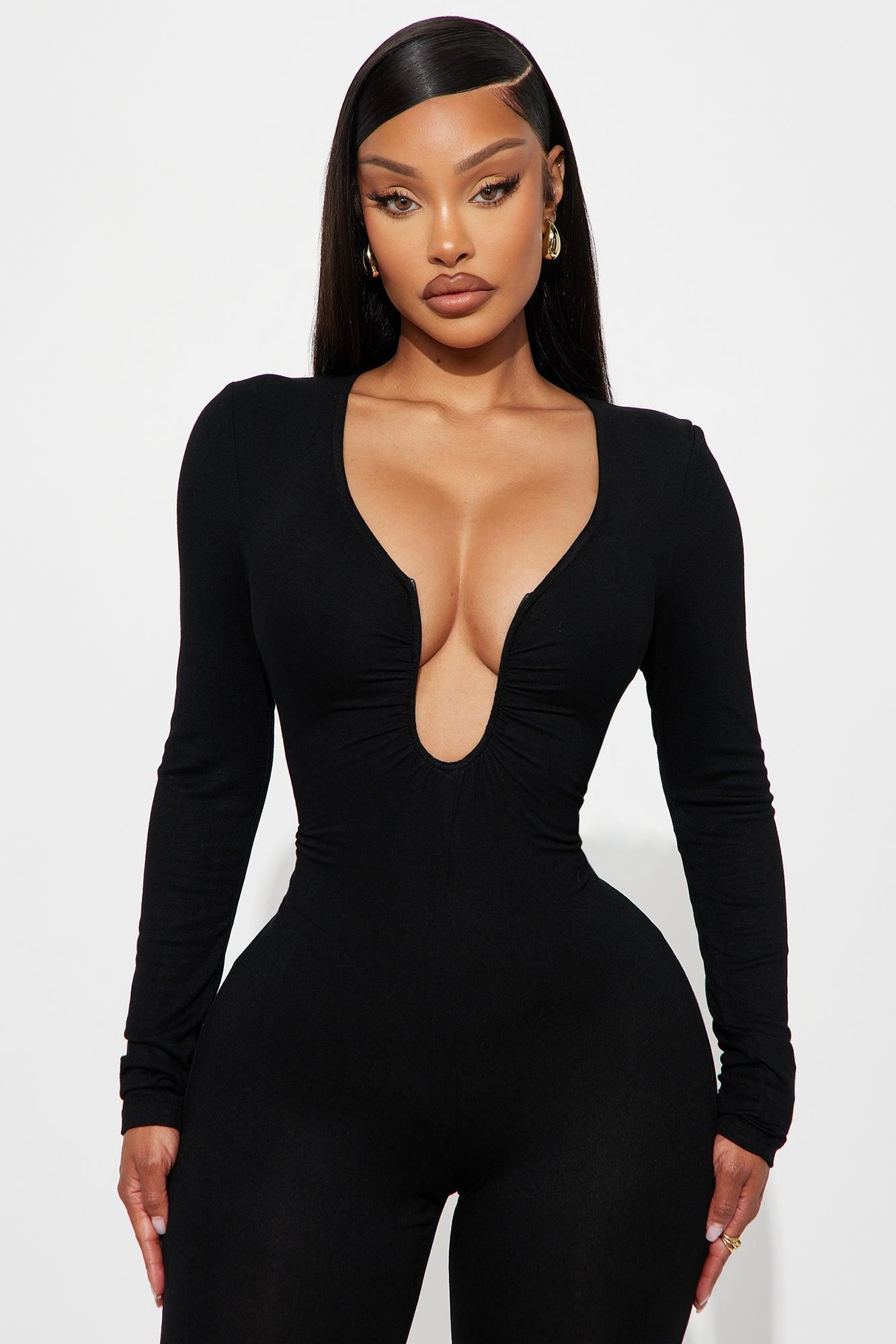 Sensual Club Jumpsuit - Black Female Product Image