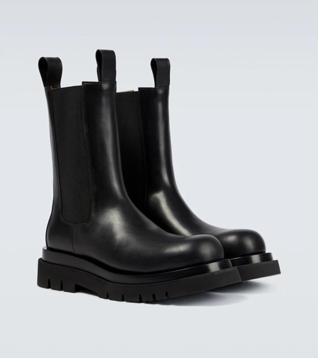 BOTTEGA VENETA Black Leather Ankle Boots Product Image