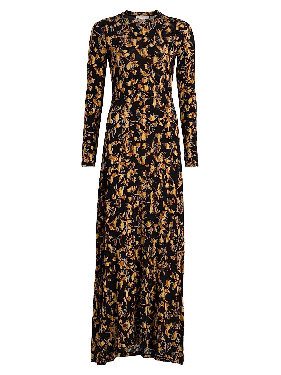 Womens Amari Floral Crewneck Jersey Maxi Dress Product Image