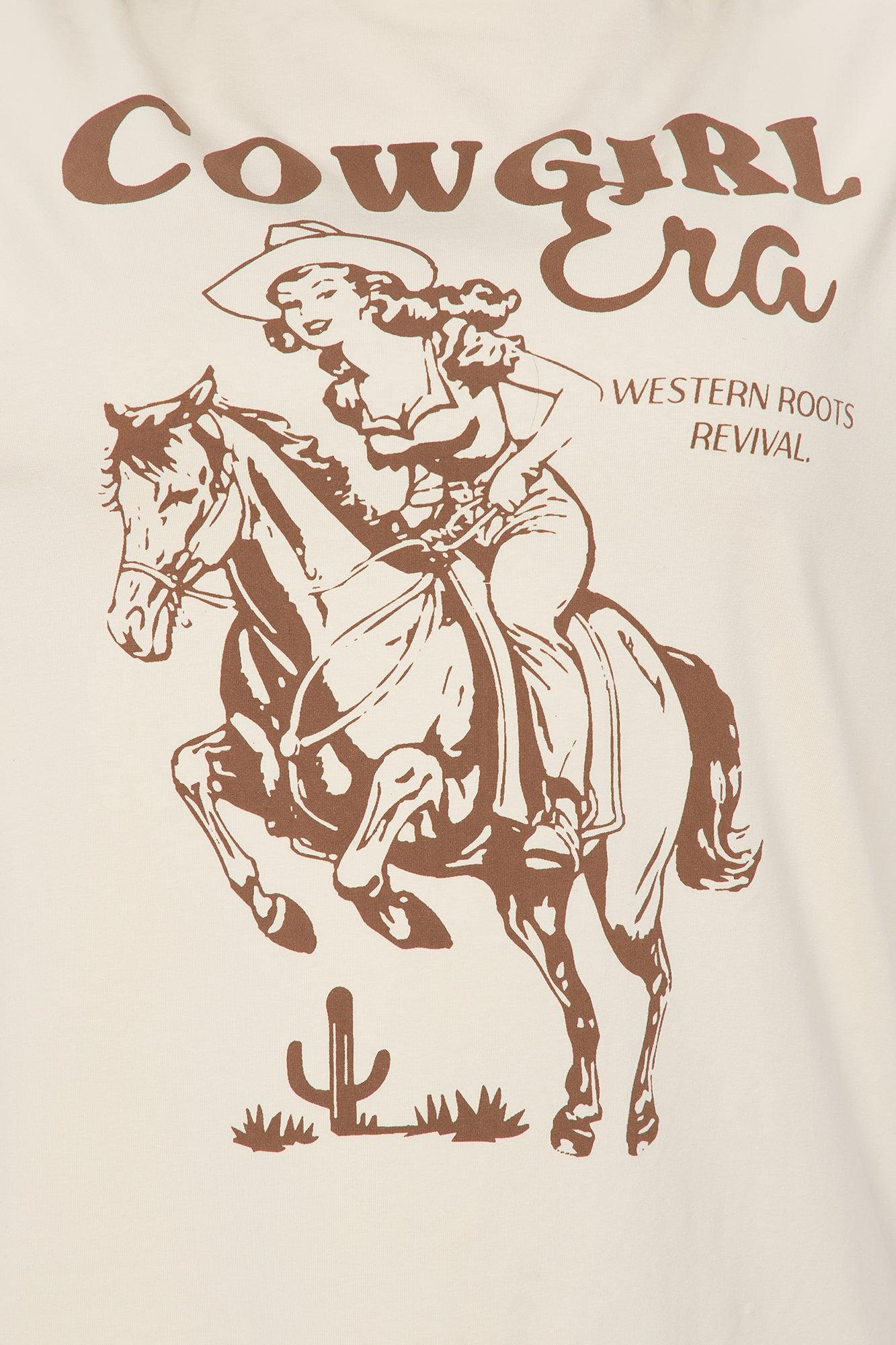 Cowgirl Era Oversize T-Shirt And Biker Short Set - Brown/combo Product Image