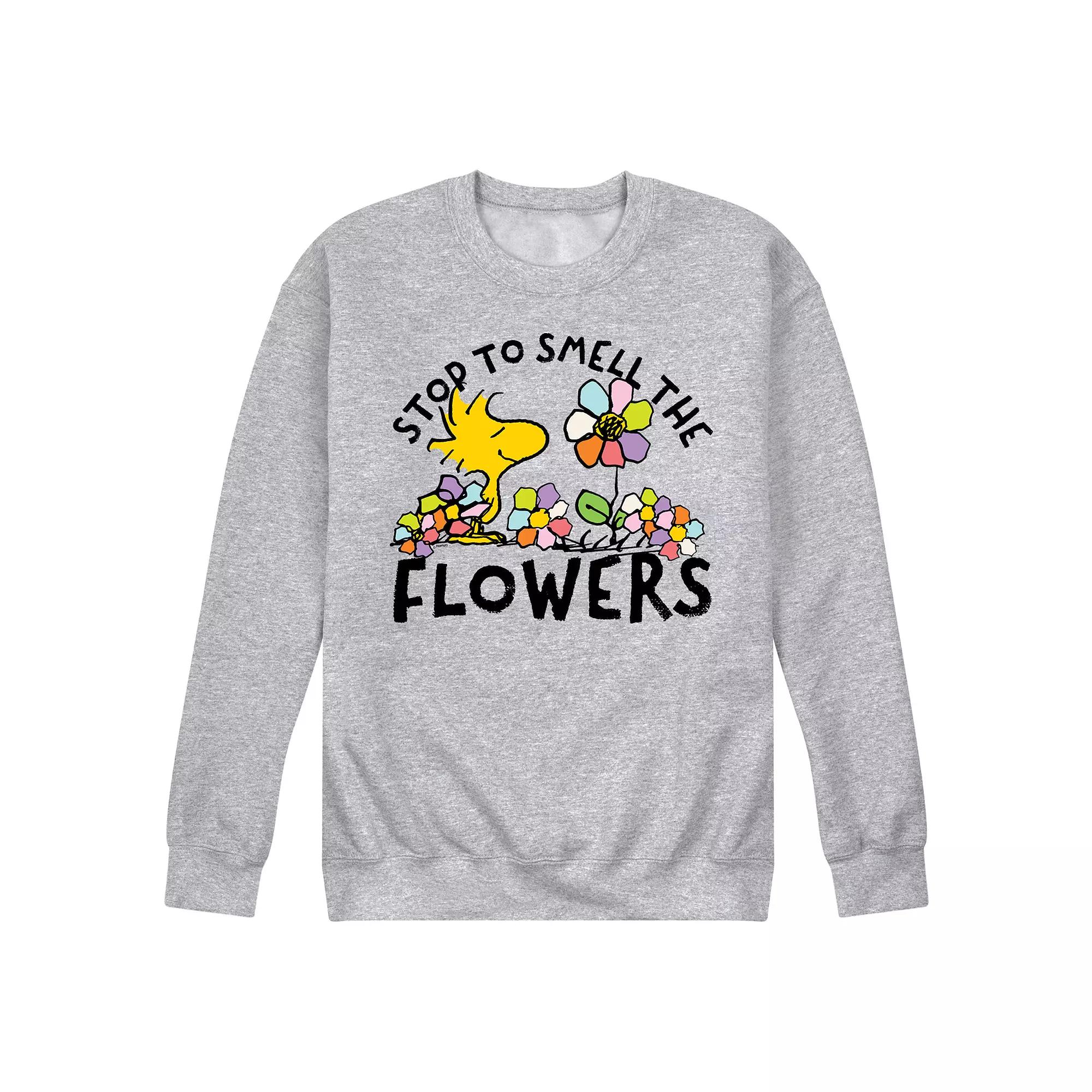 Men's Peanuts Stop & Smell The Flowers Long Sleeve,  Product Image