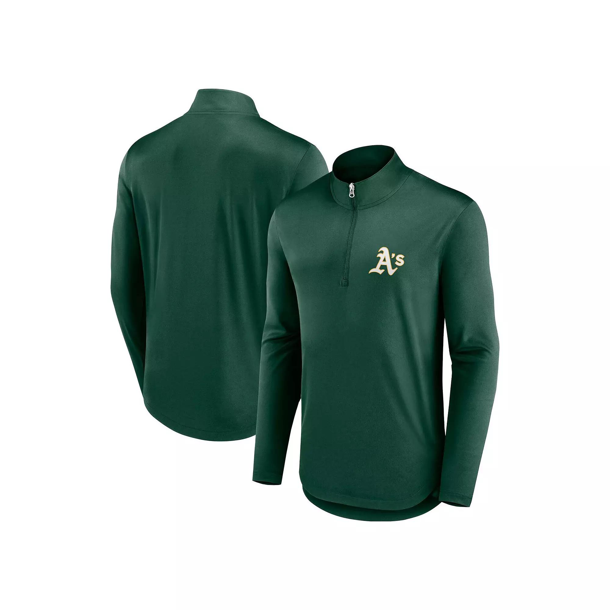 Men's Fanatics Branded Red Washington Capitals Mock Neck Quarter-Zip Top,  Product Image