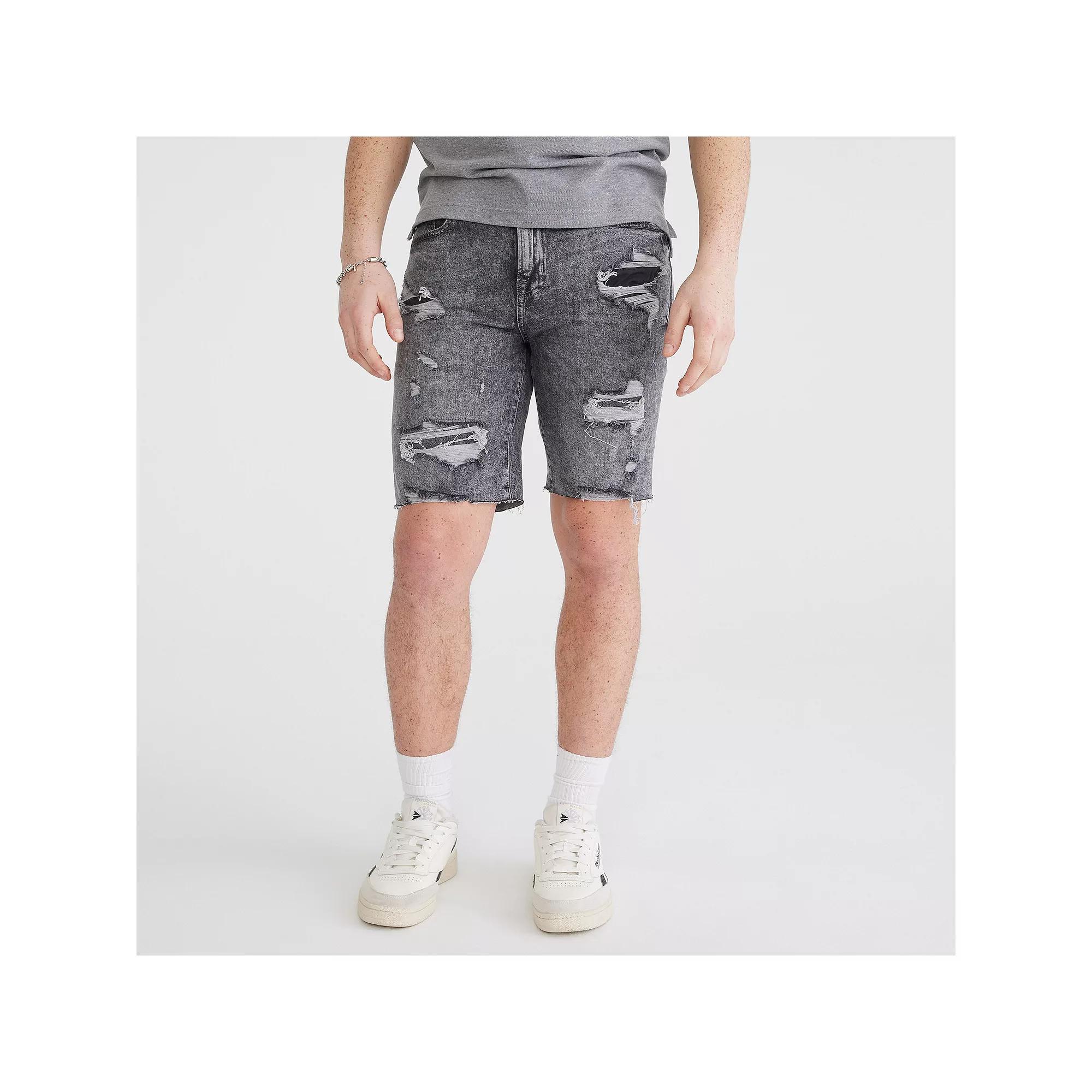 Men's Aeropostale Denim Shorts, Size: 28, Grey Wash Product Image