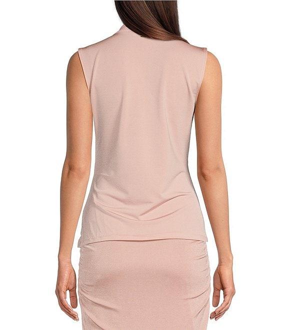 Calvin Klein Stretch V-Neck Ruched Bodice Tank Product Image