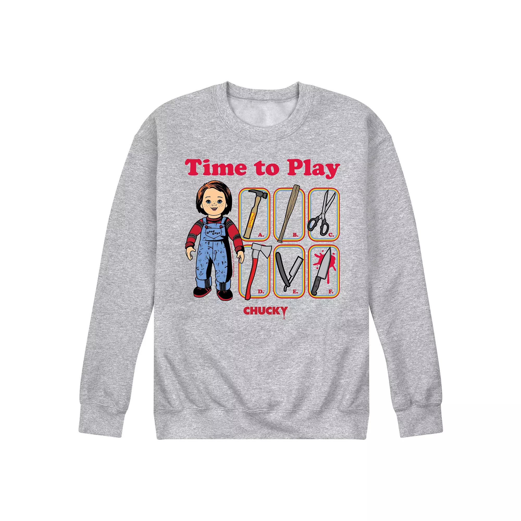 Men's Chucky Time To Play Fleece Sweatshirt,  Product Image