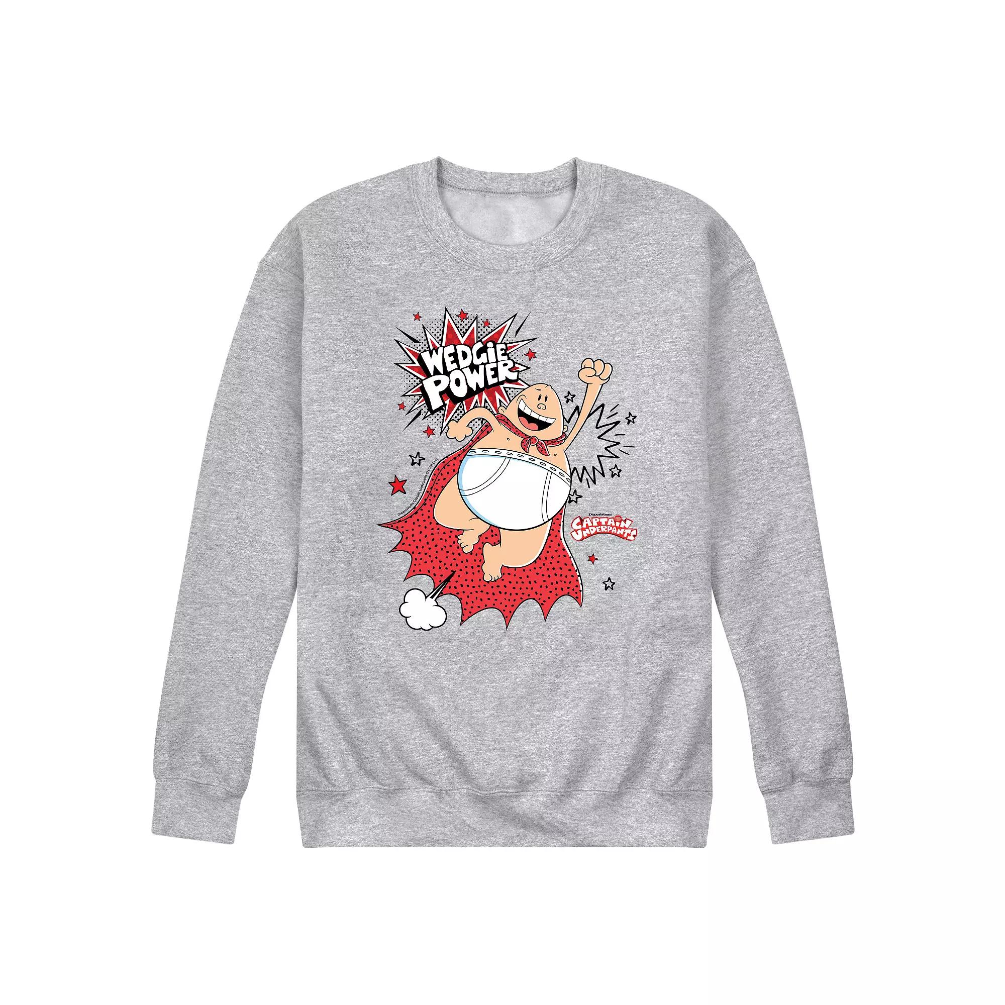 Men's Captain Underpants Wedgie Power Graphic Fleece Pullover,  Product Image