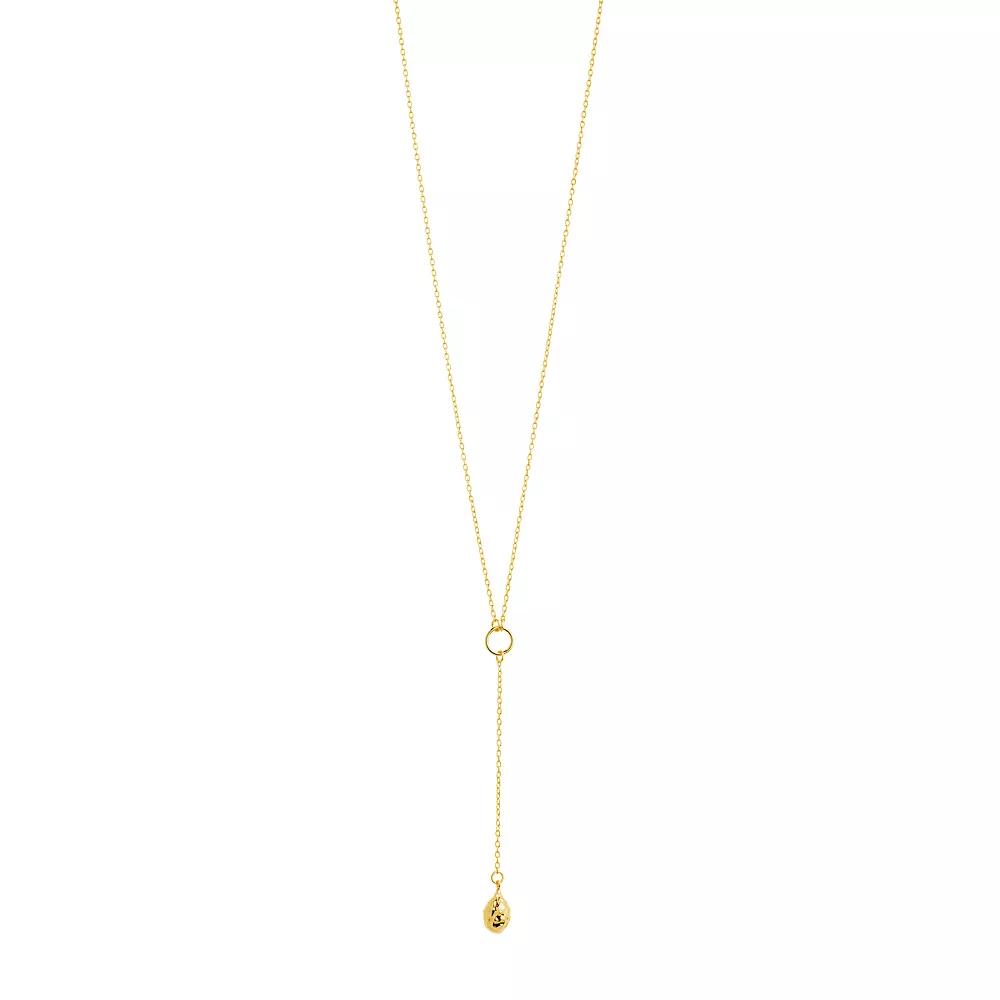 MC Collective Molten Lariat Necklace, Women's, Gold Tone Product Image