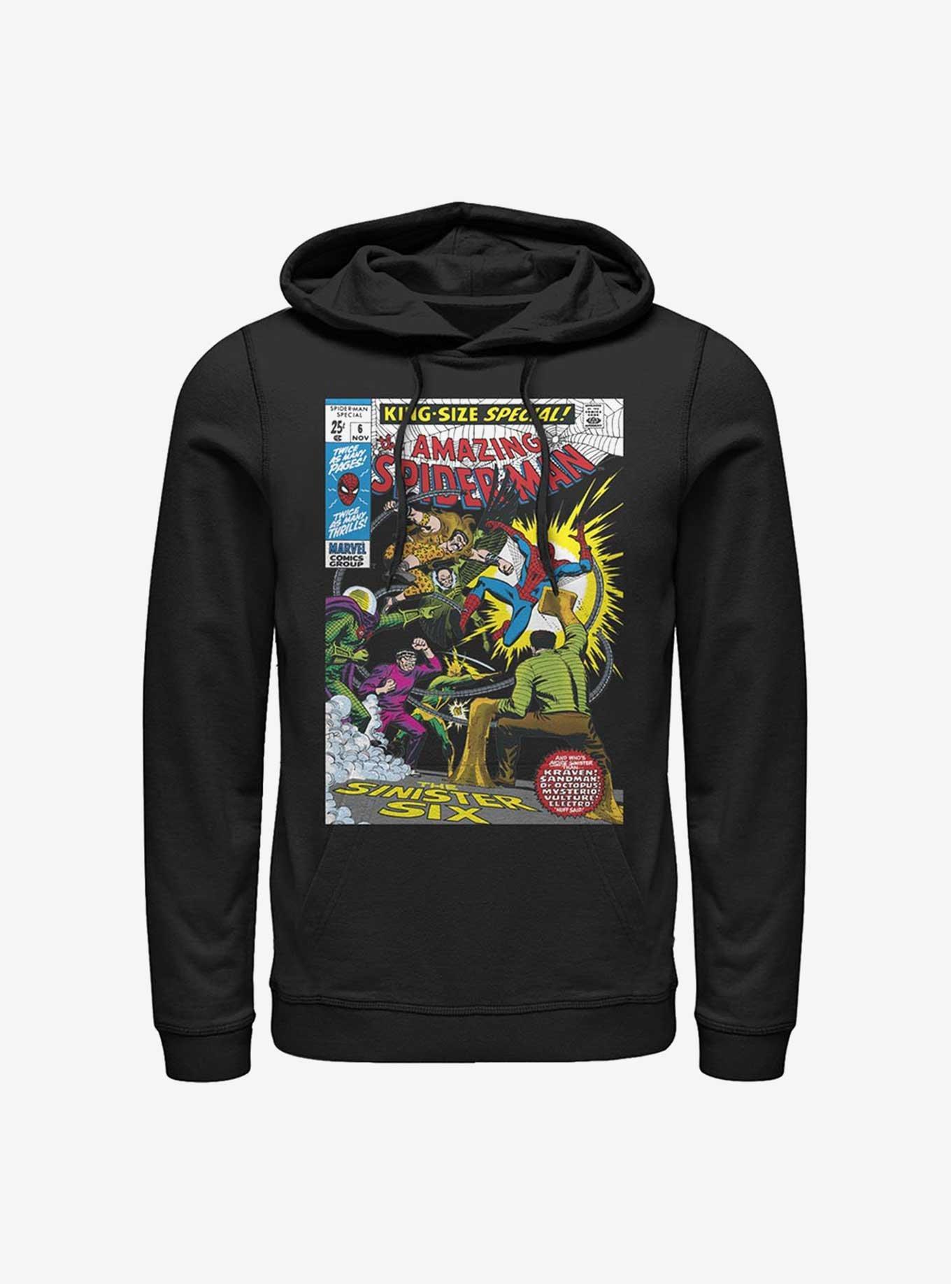 Marvel Spider-Man The Sinister Six Comic Hoodie Product Image