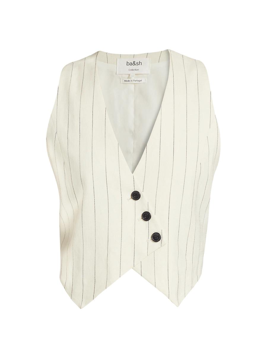 Womens Erita Pinstriped Vest Product Image