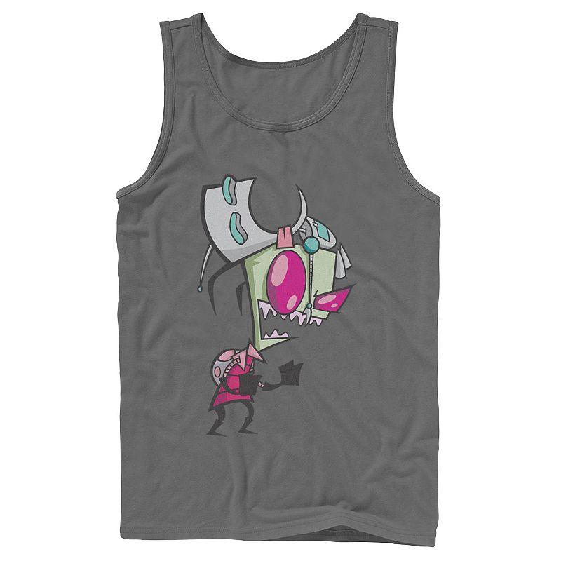 Men's Nickelodeon Invader Zim Menacing Laugh Tired Gir Portrait Graphic Graphic Tank Top,  Product Image