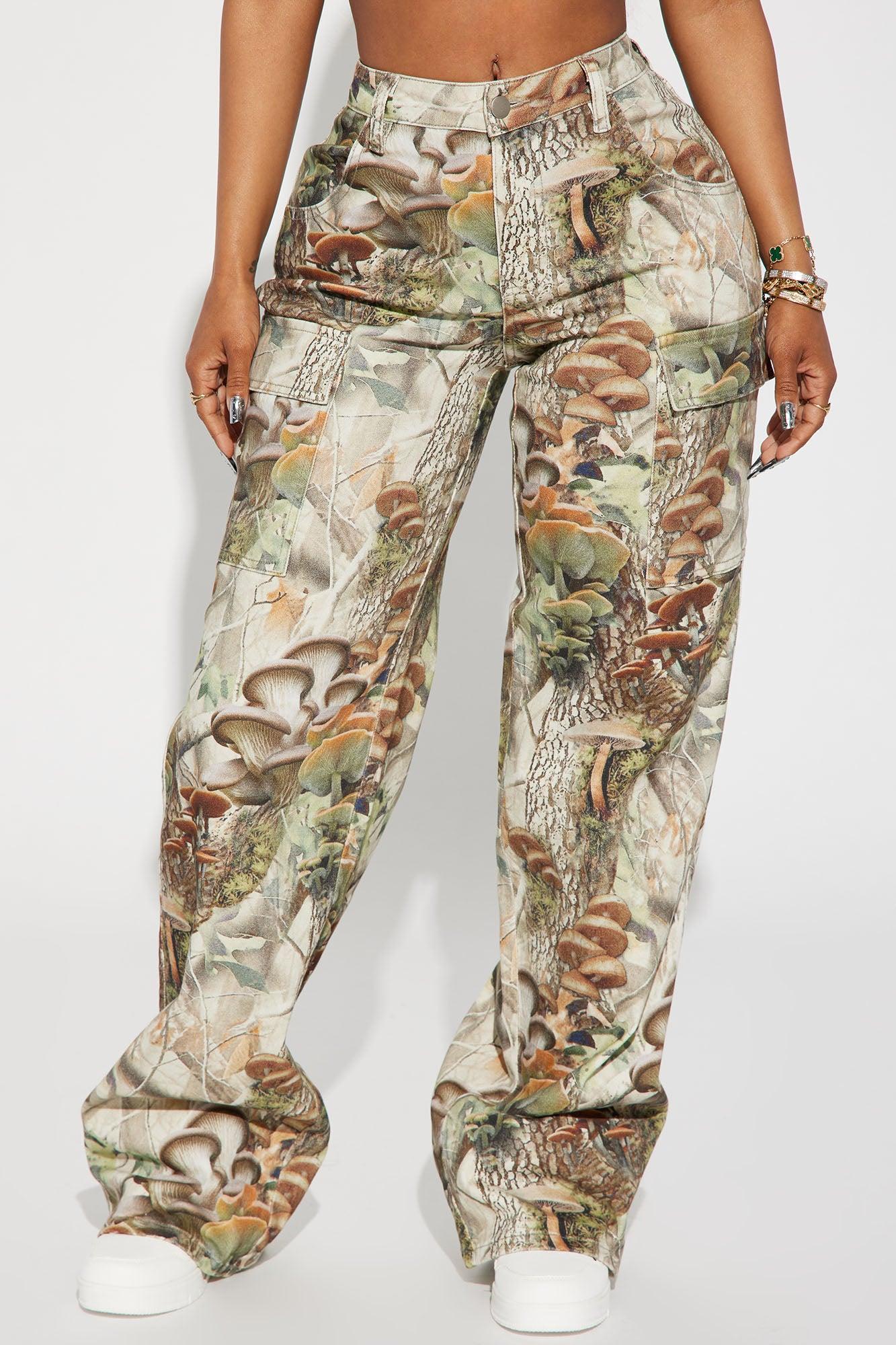 Weekend Trip Camo Stretch Cargo Jean - Taupe/combo Product Image
