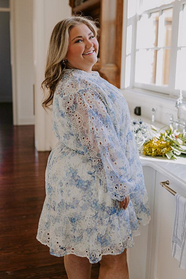 Sunday in St. Cloud Eyelet Mini Dress Curves Product Image