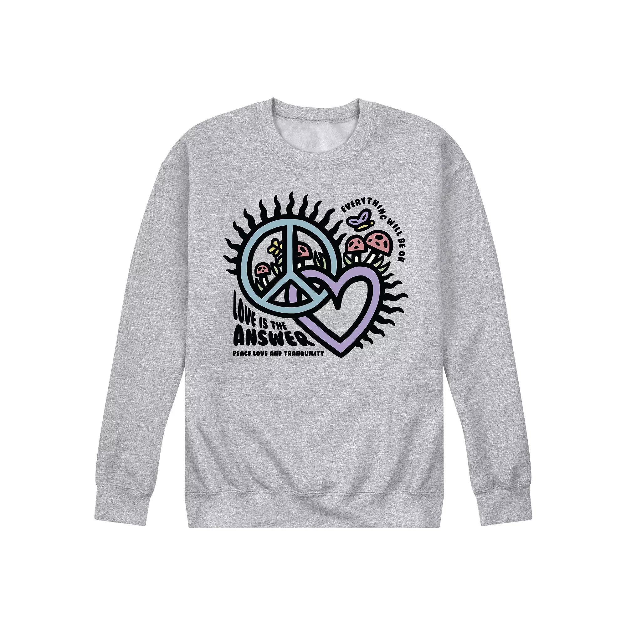 Men's "Love Is The Answer" Graphic Sweatshirt,  Product Image