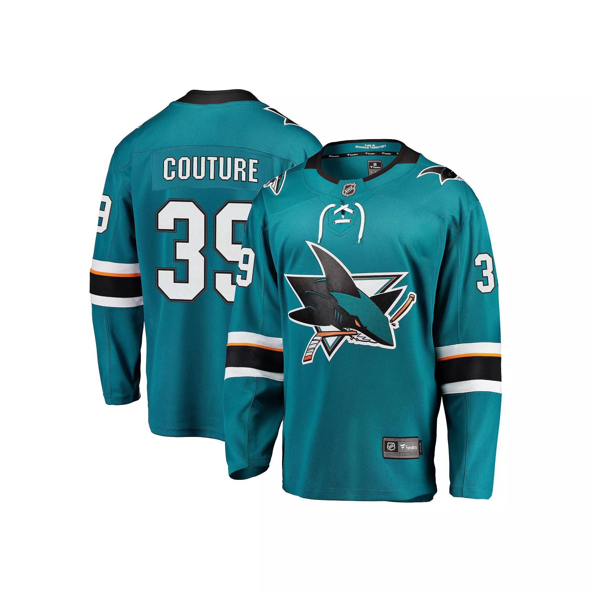Men's Fanatics Logan Couture Teal San Jose Sharks Breakaway Jersey,  Product Image