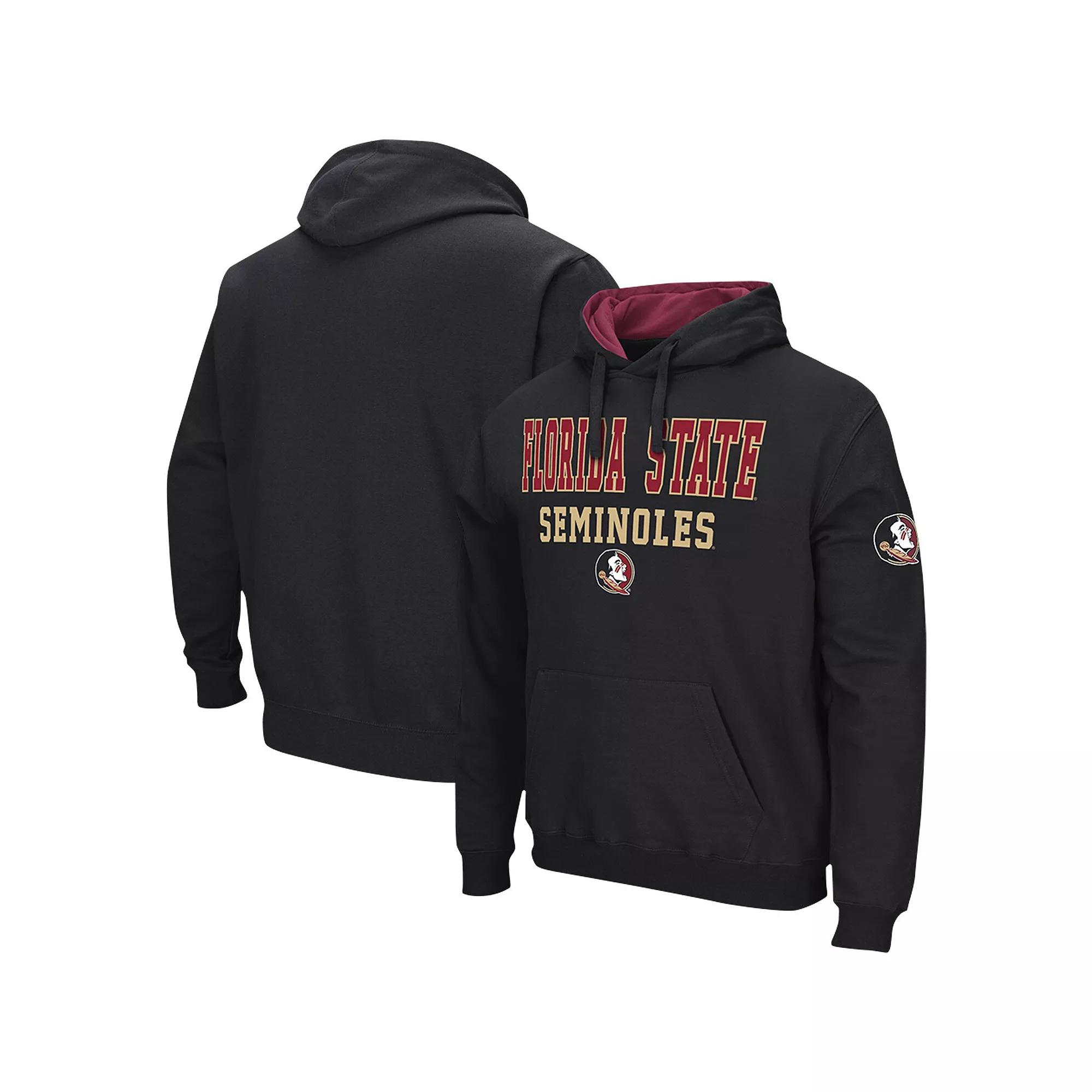 Men's Colosseum Black Florida State Seminoles Sunrise Pullover Hoodie,  Product Image