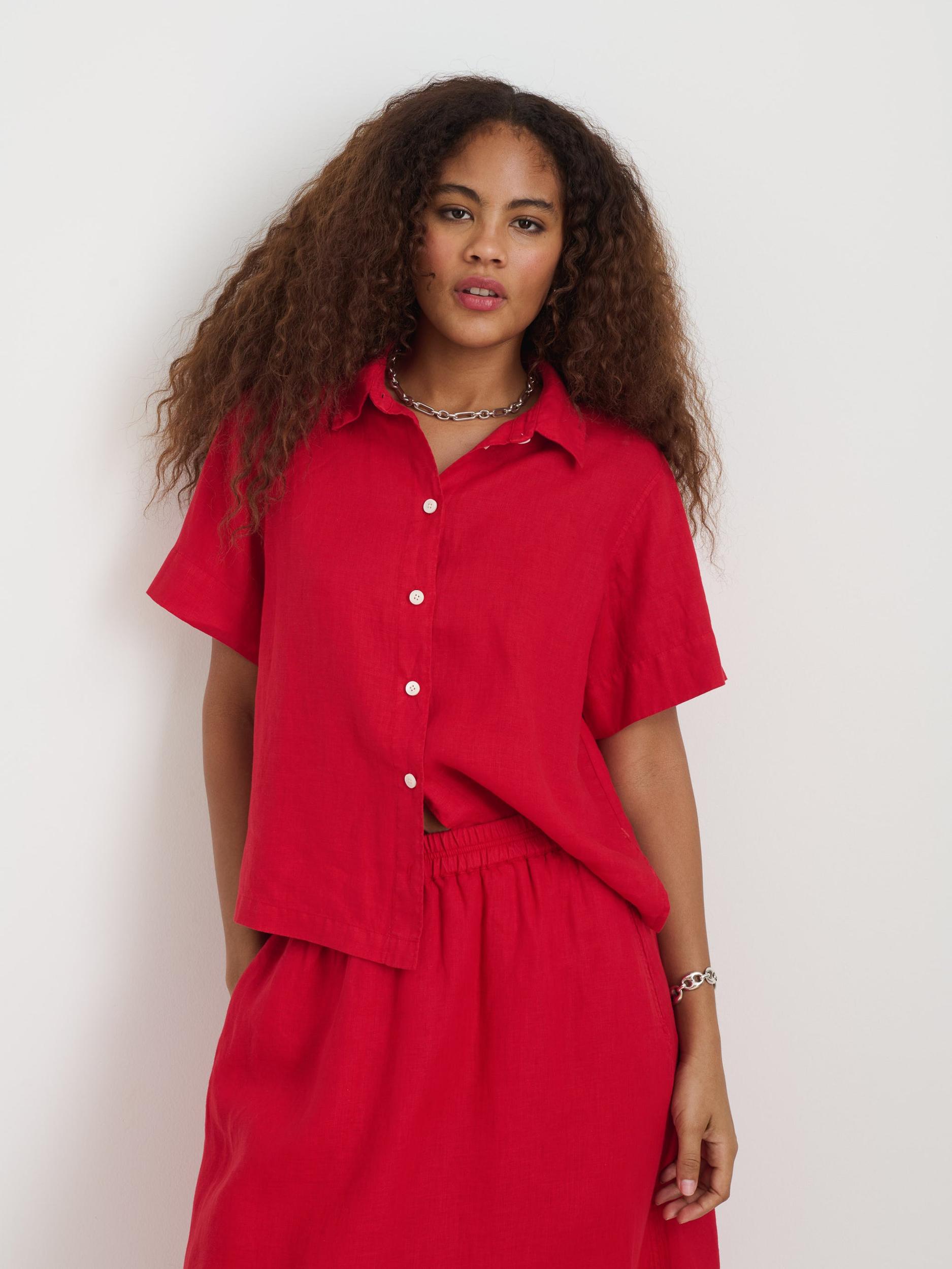 Maddie Shirt In Linen Product Image