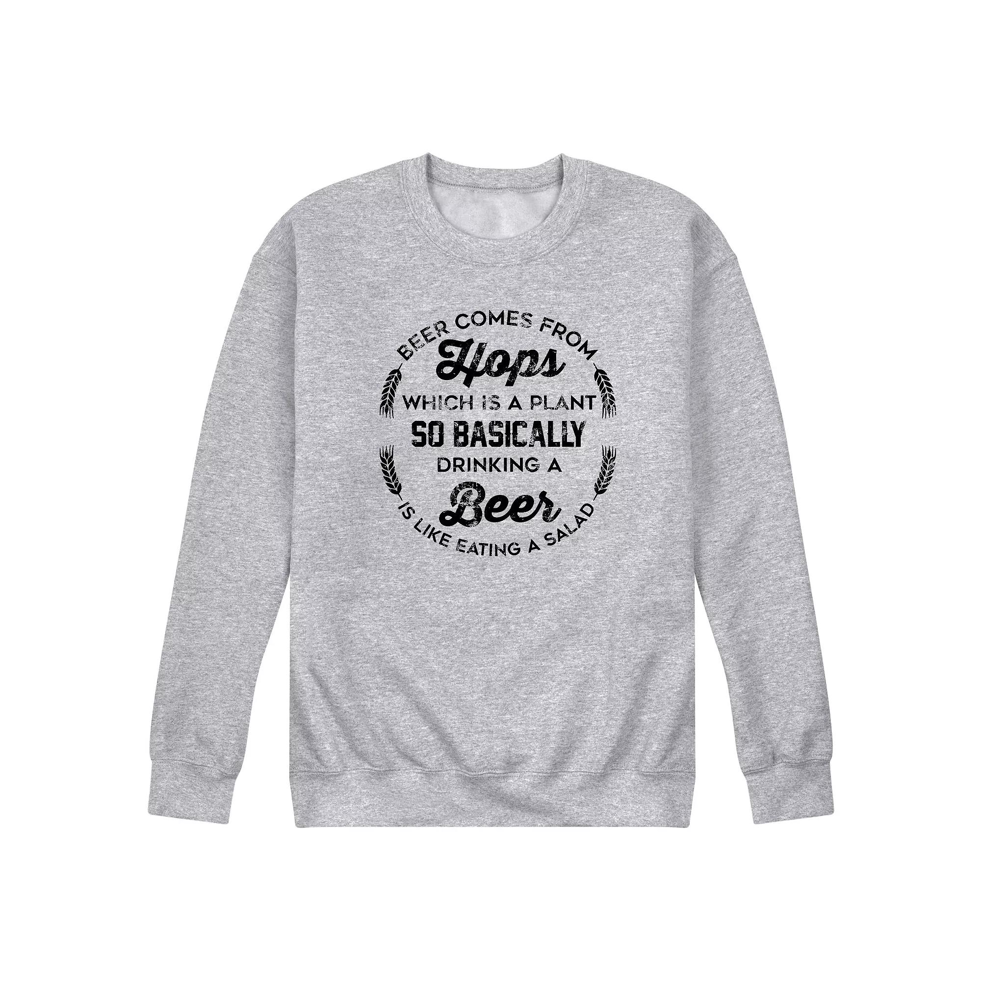 Men's Beer Comes From Hops Graphic Fleece,  Product Image