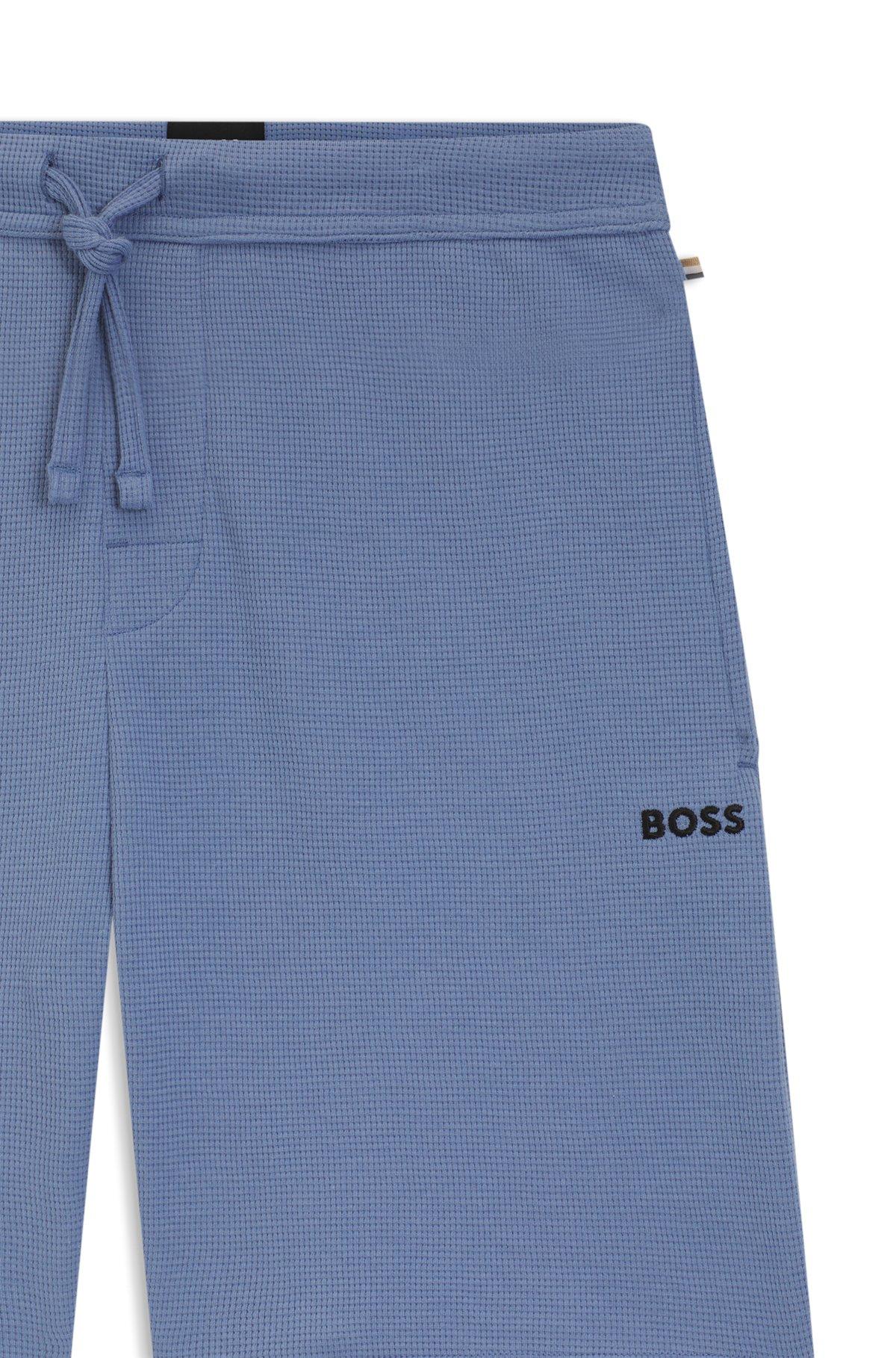 Cotton-blend pajama shorts with embroidered logo Product Image