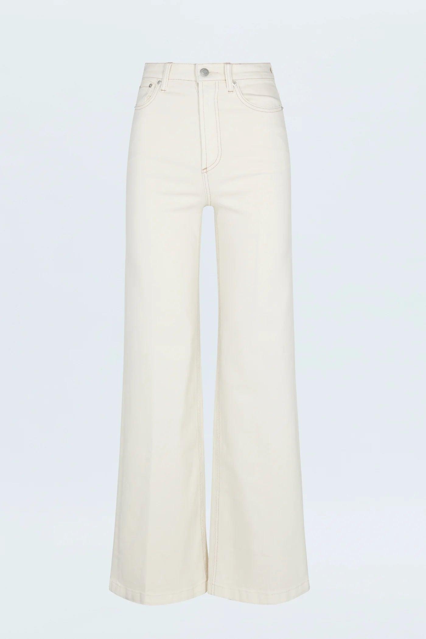 Lana High Rise Ultra Wide Leg- Ecru Product Image