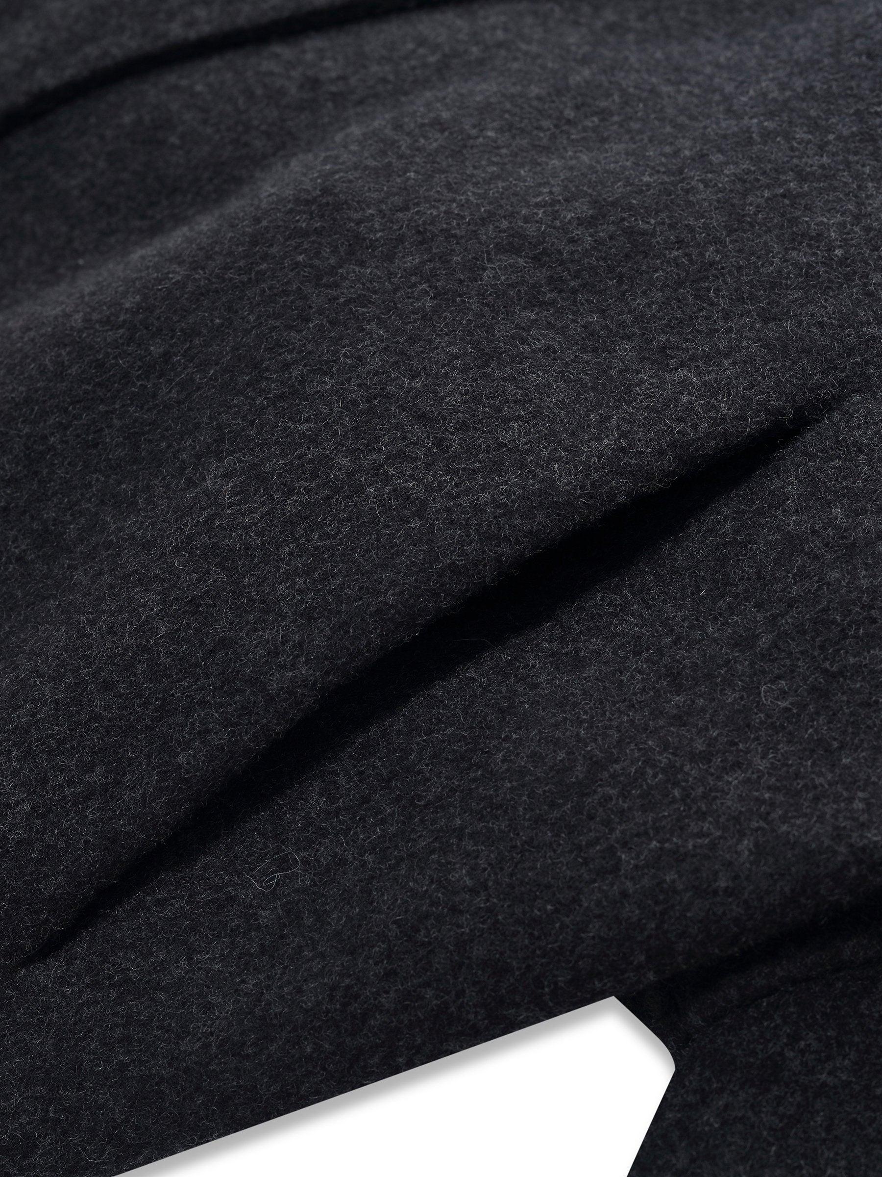 Yak Tencel Wool Blend Double-Faced Women Jacket With Scarf Product Image