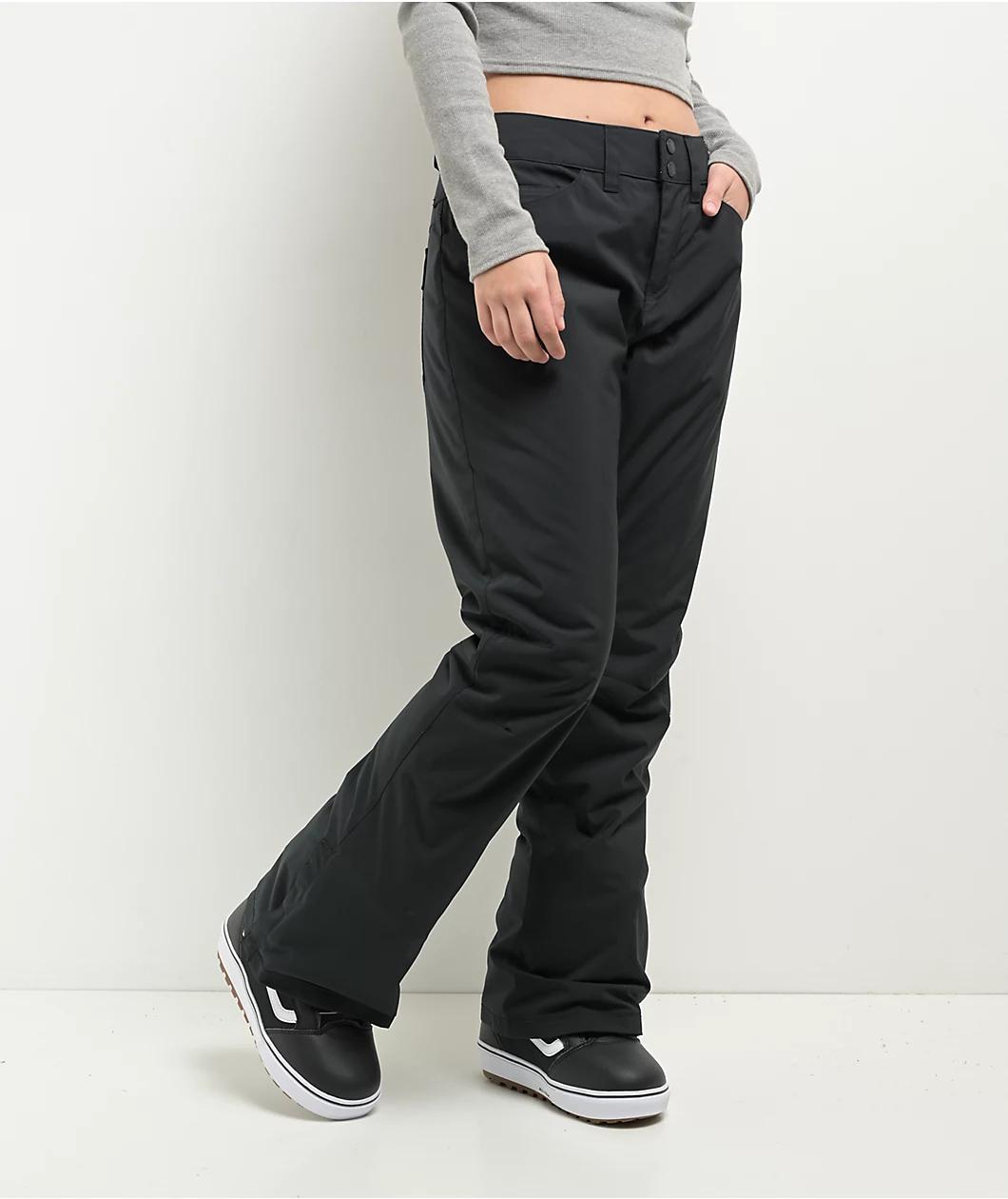 Roxy Women's Backyard True Black 10K Snowboard Pants 2025 Product Image