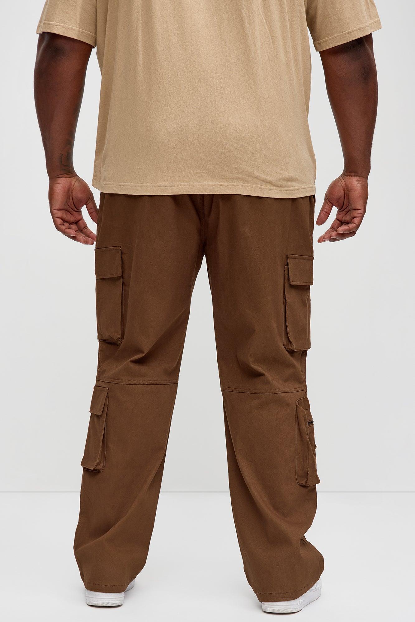 Stay On It Straight Cargo Pants - Brown Product Image