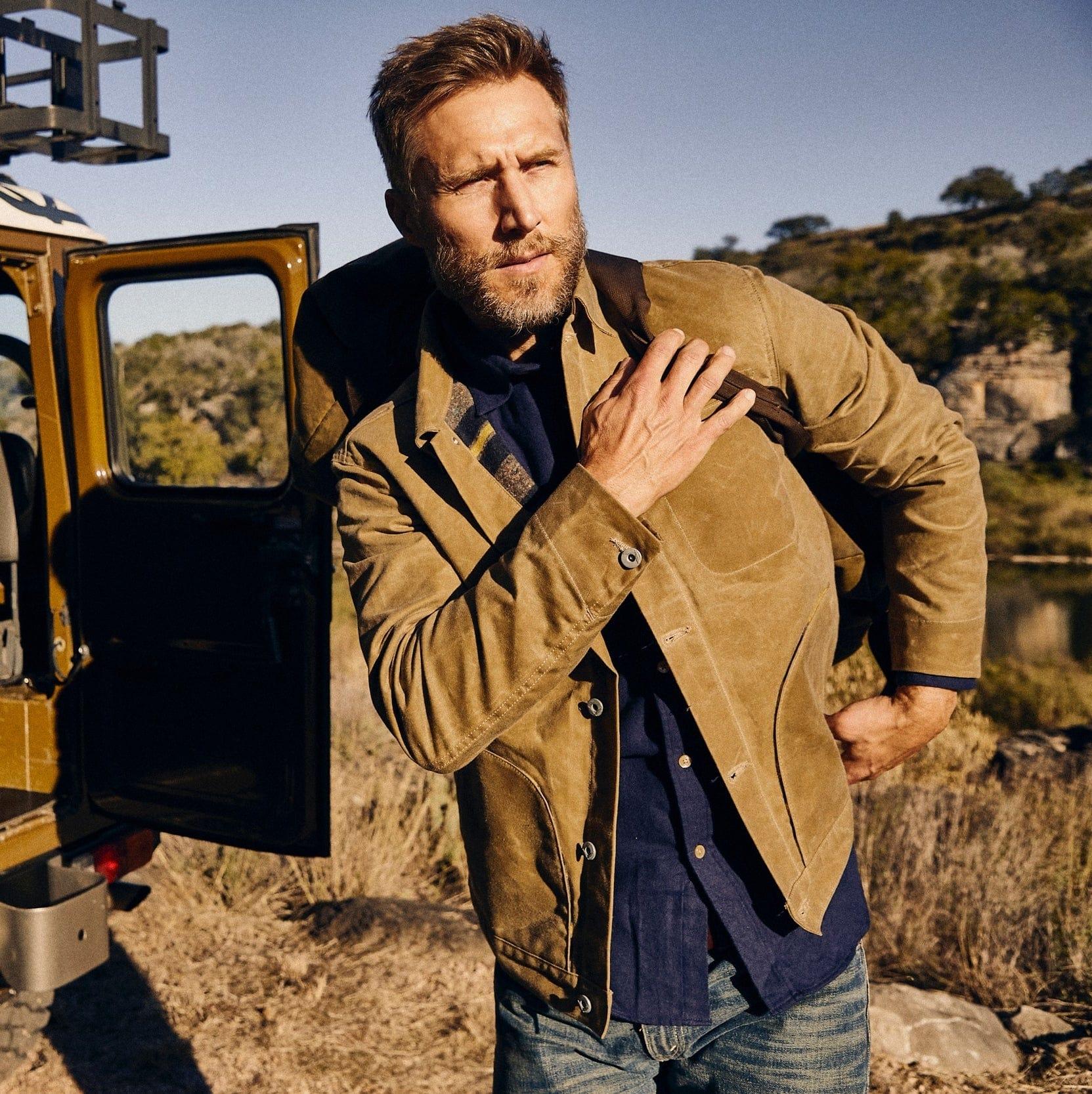 Supply Jacket - Blanket Lined Waxed Tan Ridgeline Product Image