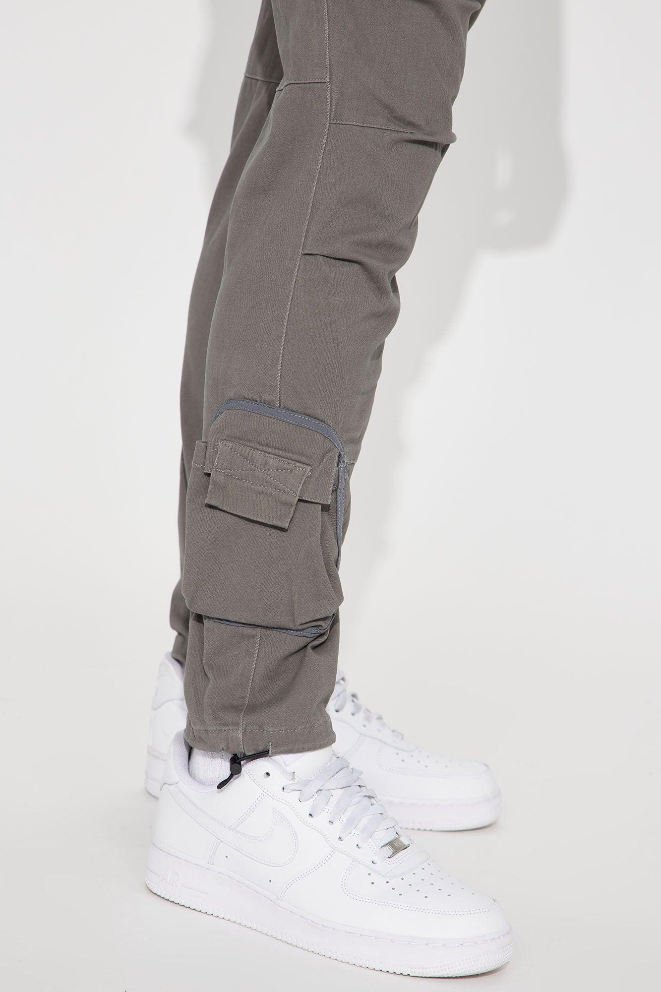 Duality Twill Cargo Pants - Grey Product Image