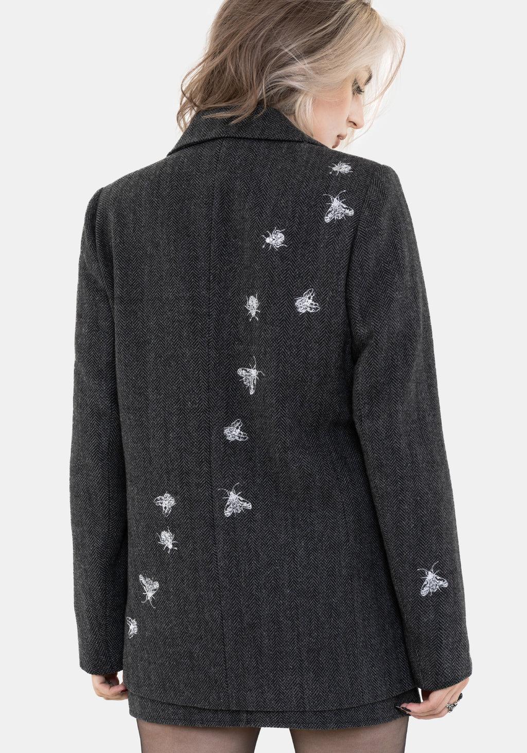 Chrysina Beetle Sequin Embellished Relaxed Blazer Product Image