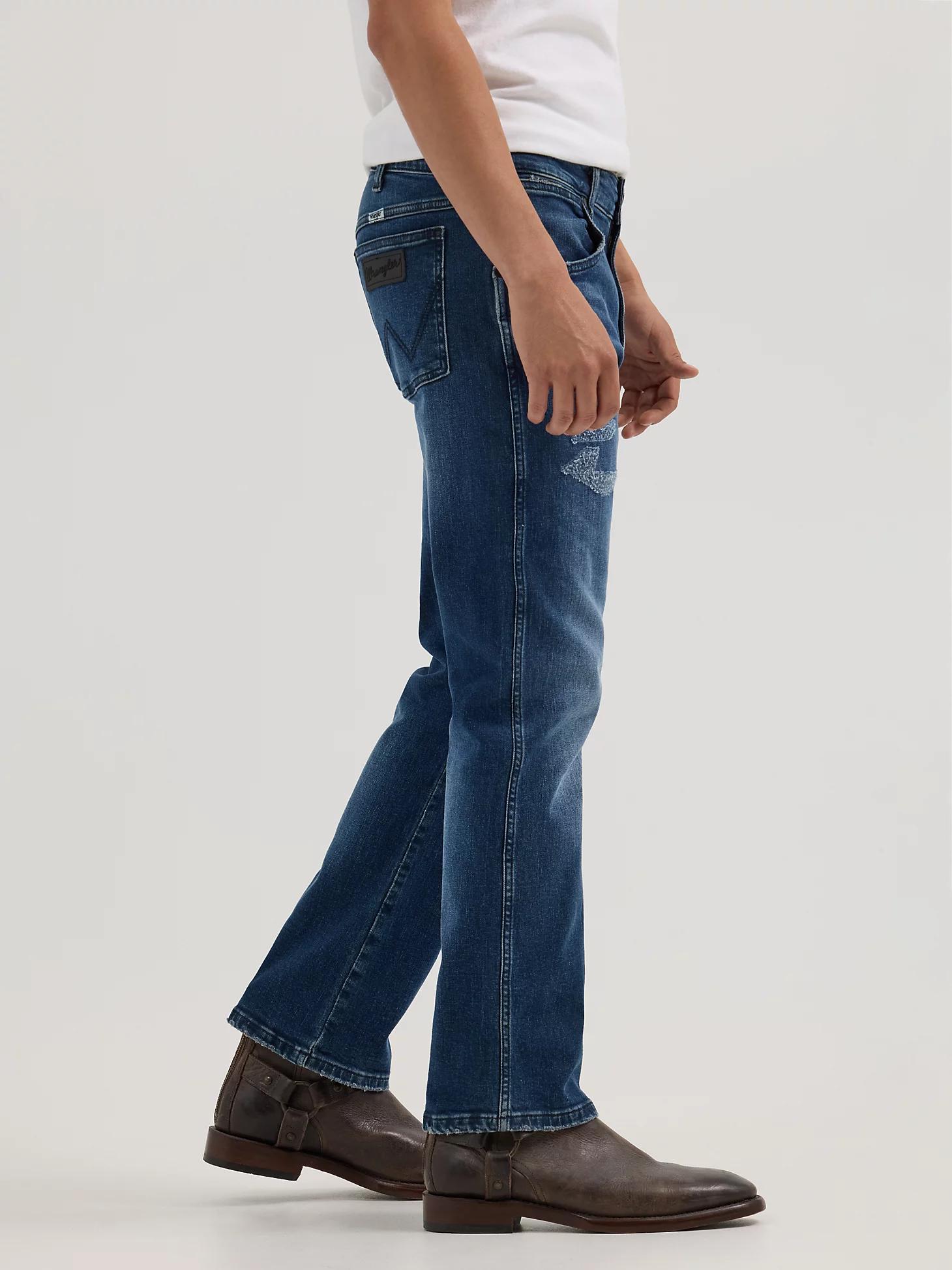 Men's Destructed Bootcut Jean | Men's JEANS | Wrangler® Product Image