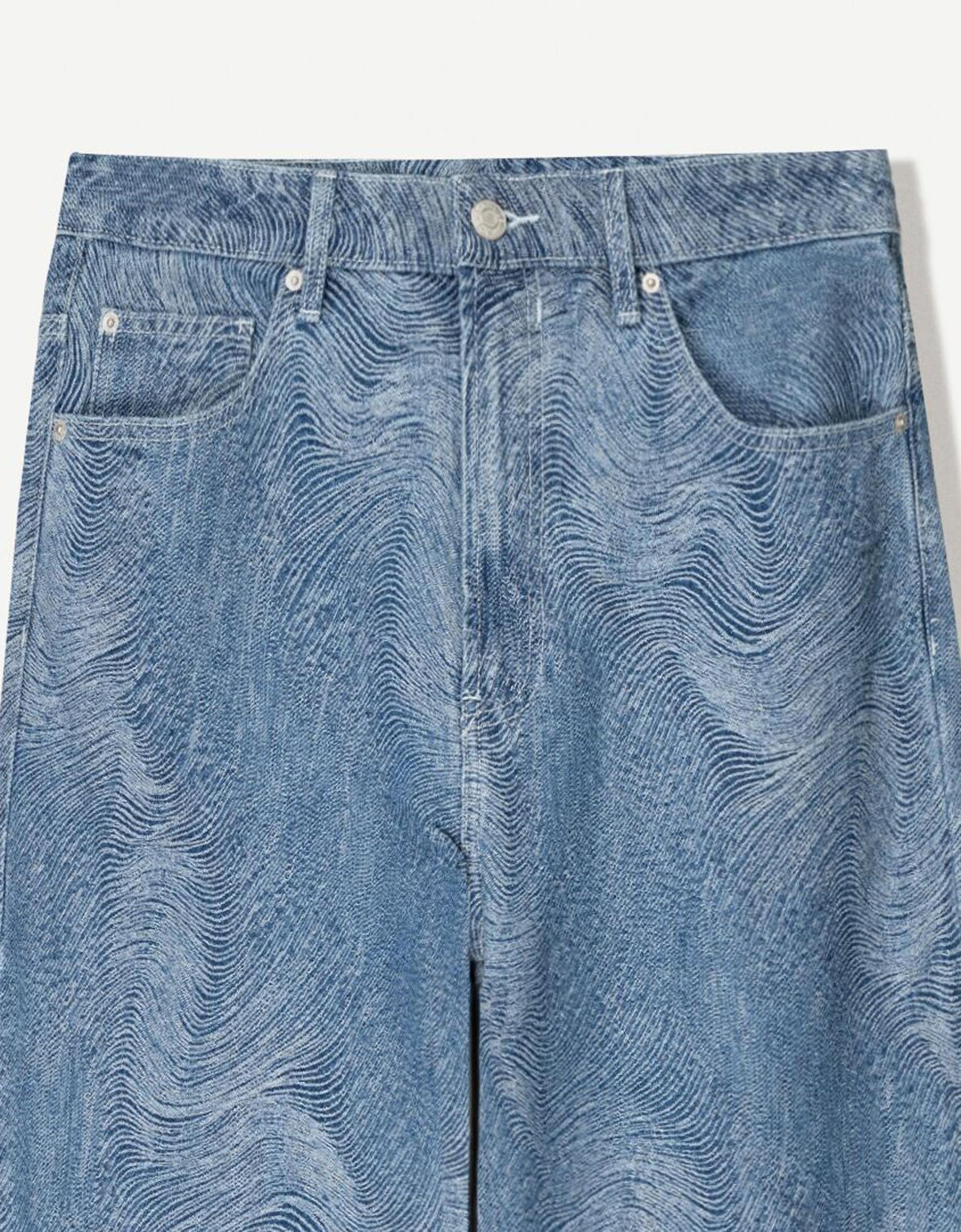 Baggy printed jeans Product Image