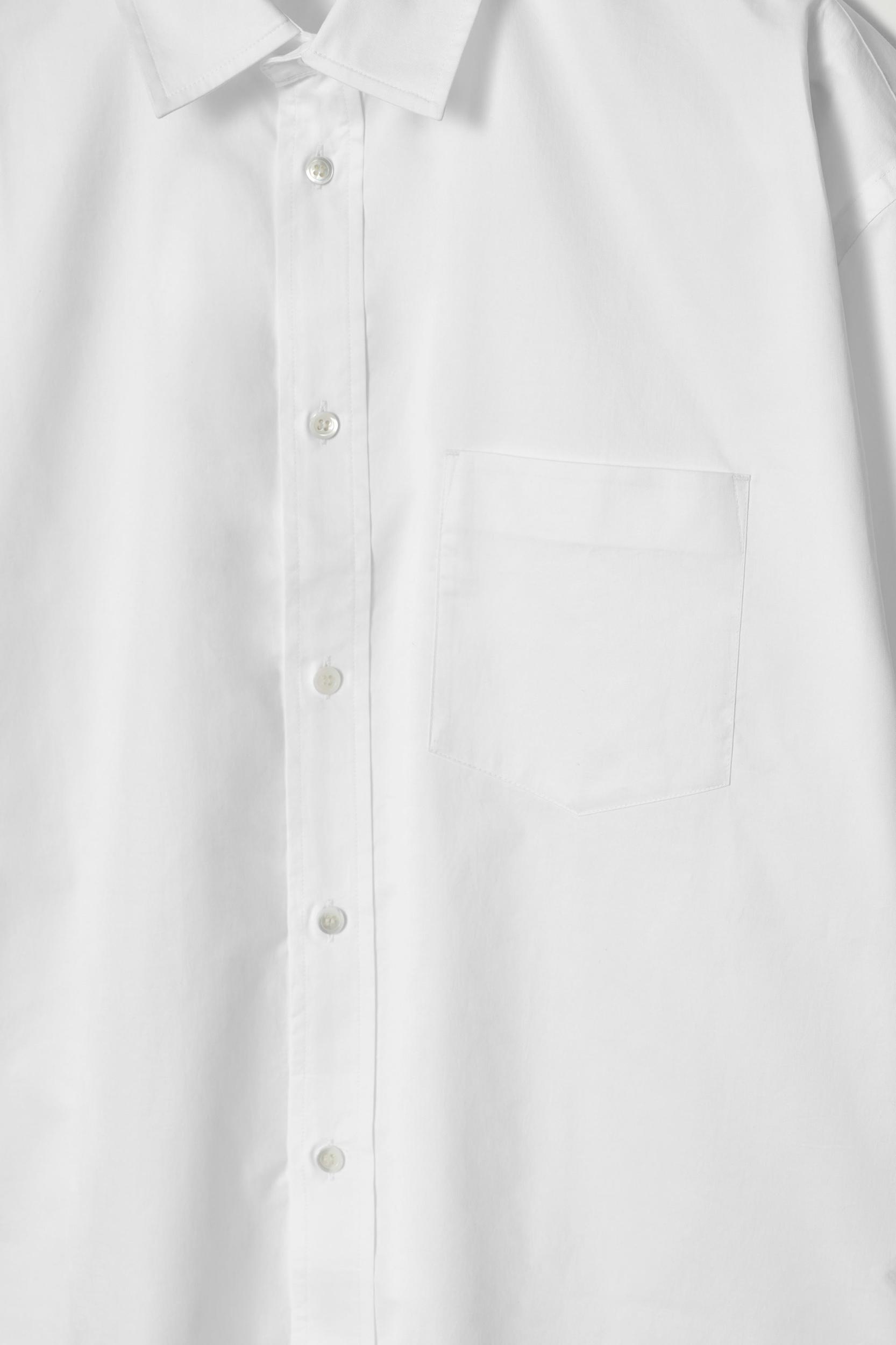 WIDE OVERSIZED COTTON OXFORD SHIRT Product Image