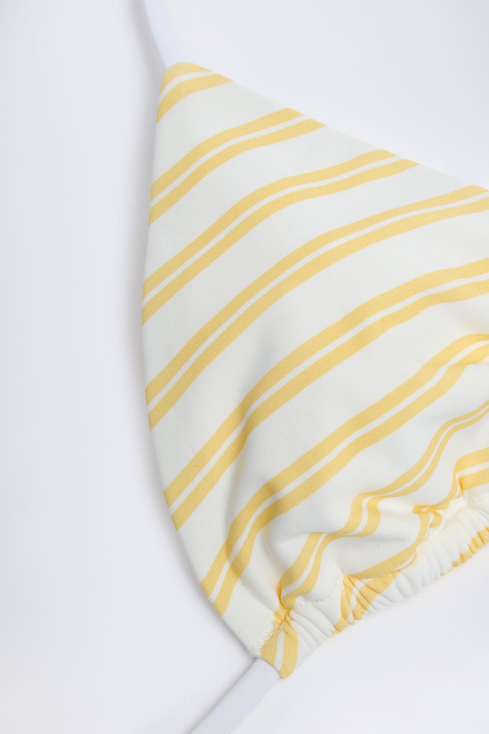 Triangle Bikini Top in Lemon Product Image