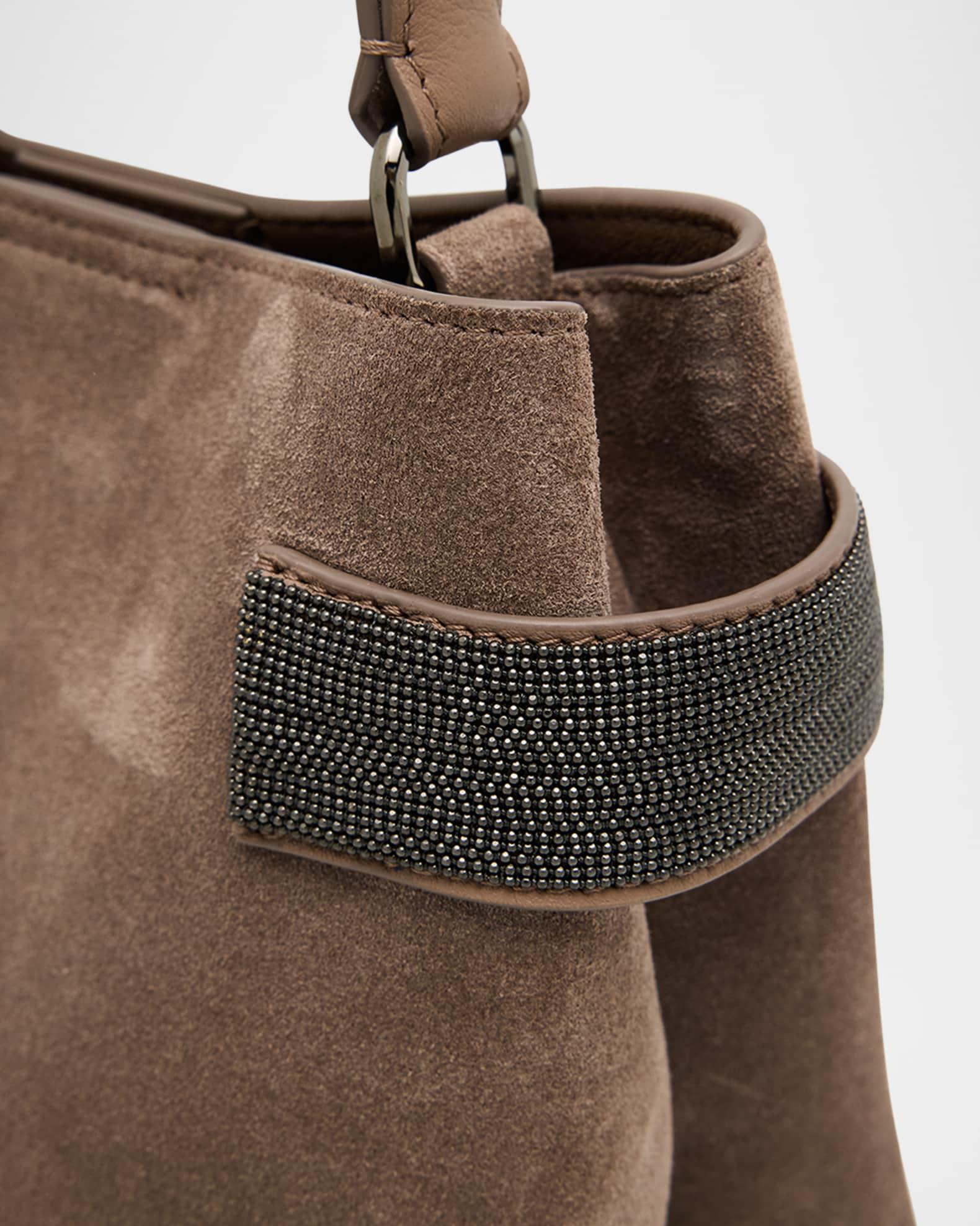 Essense Mini Monili Suede Top-Handle Bag Product Image