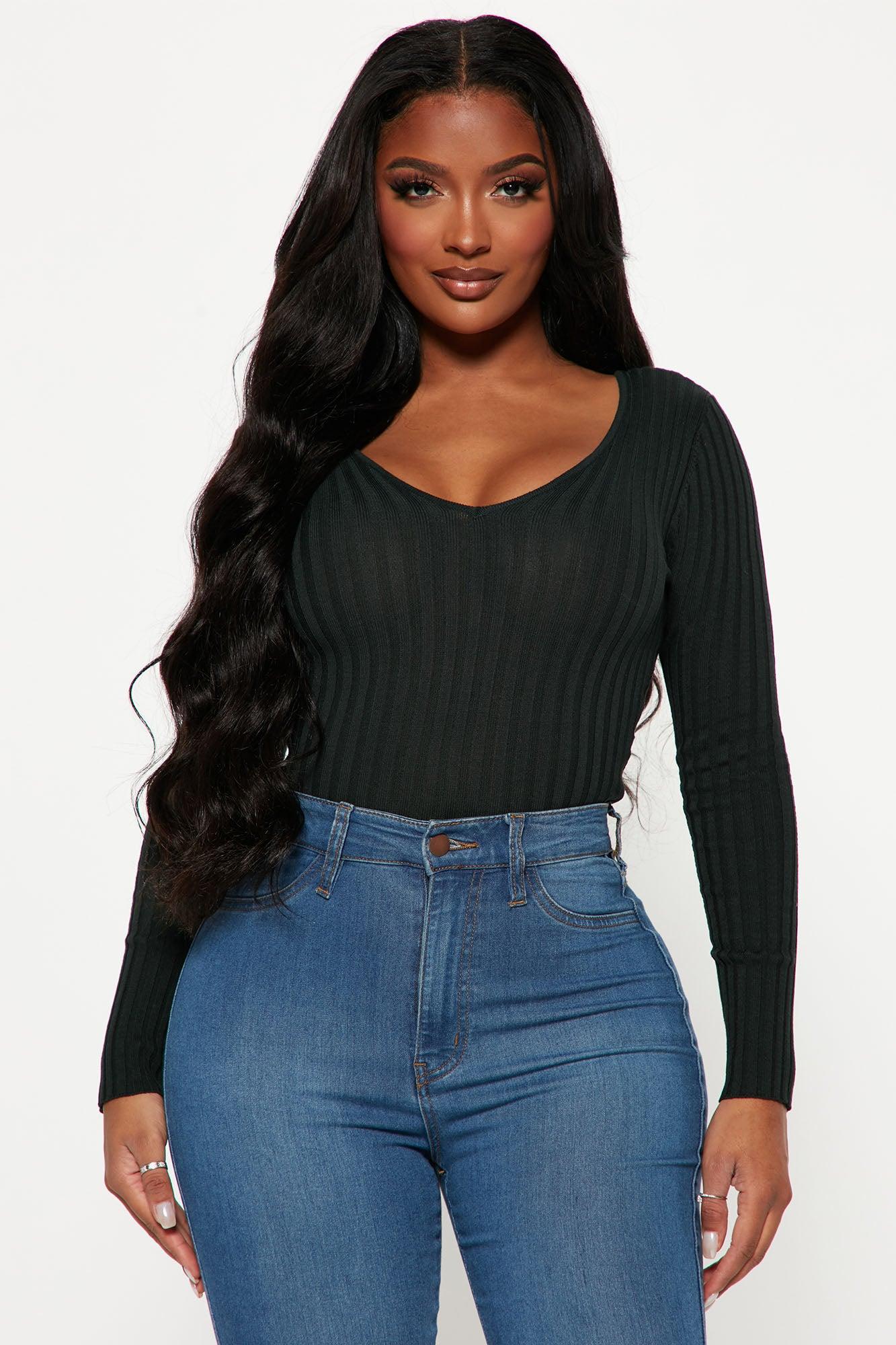 Kallan Knit Sweater Top - Hunter Female Product Image