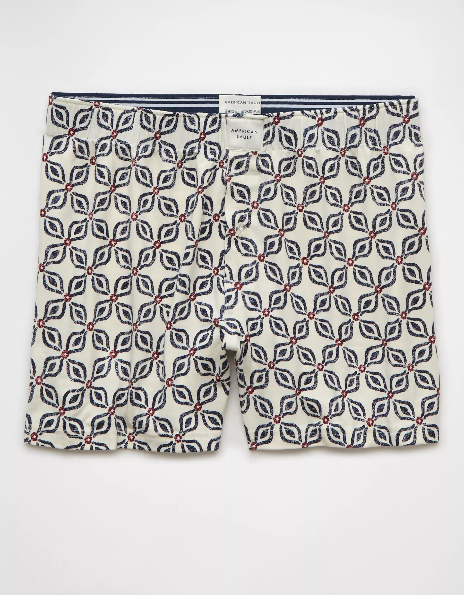 AEO Men's Printed Slim Knit Ultra Soft Boxer Short Product Image