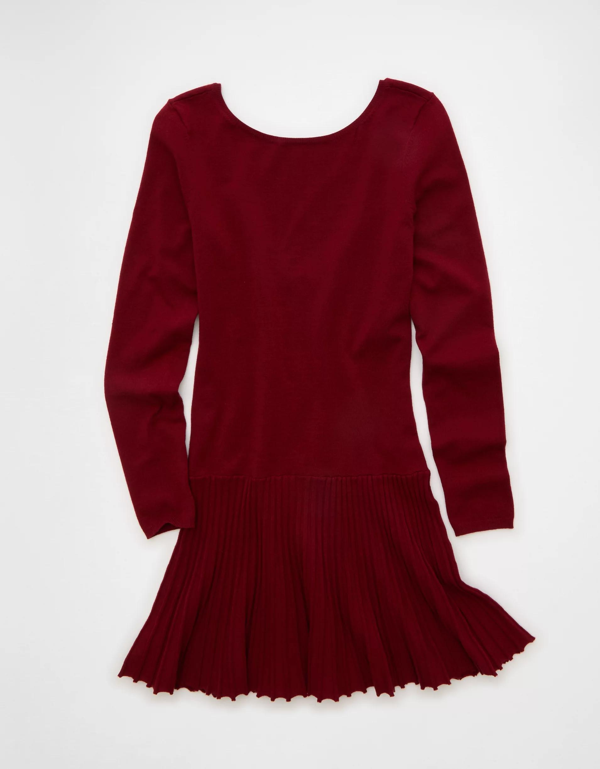 AE Drop Waist Sweater Mini Dress Product Image