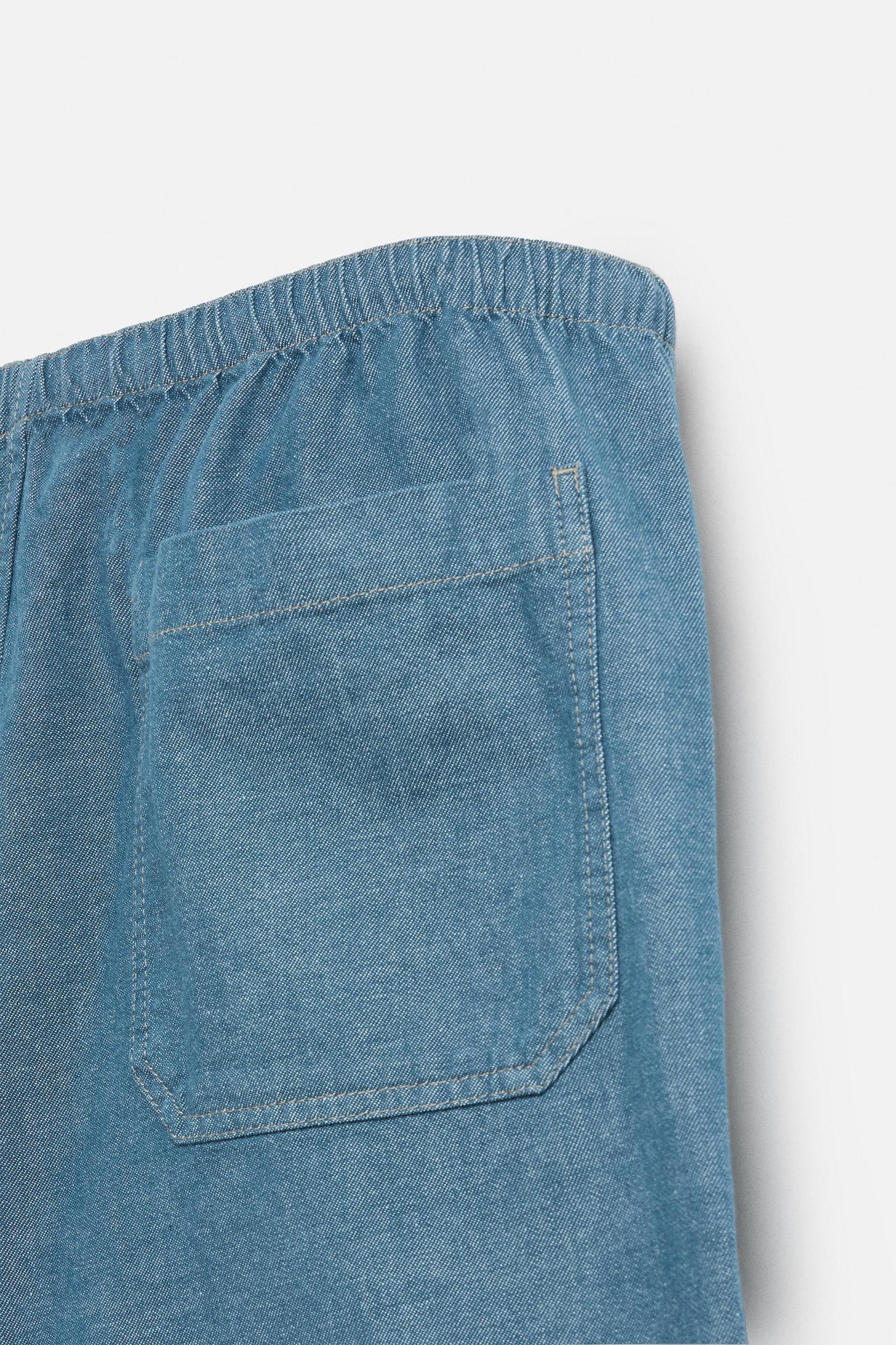 RELAXED FIT DENIM SHORTS Product Image