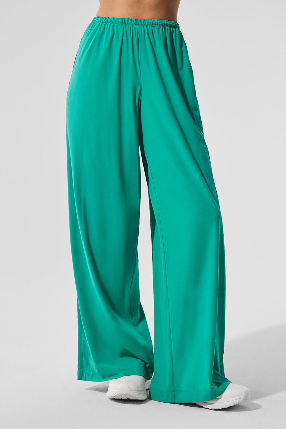 Breezy Wide Leg Pant - Spruce Green Product Image